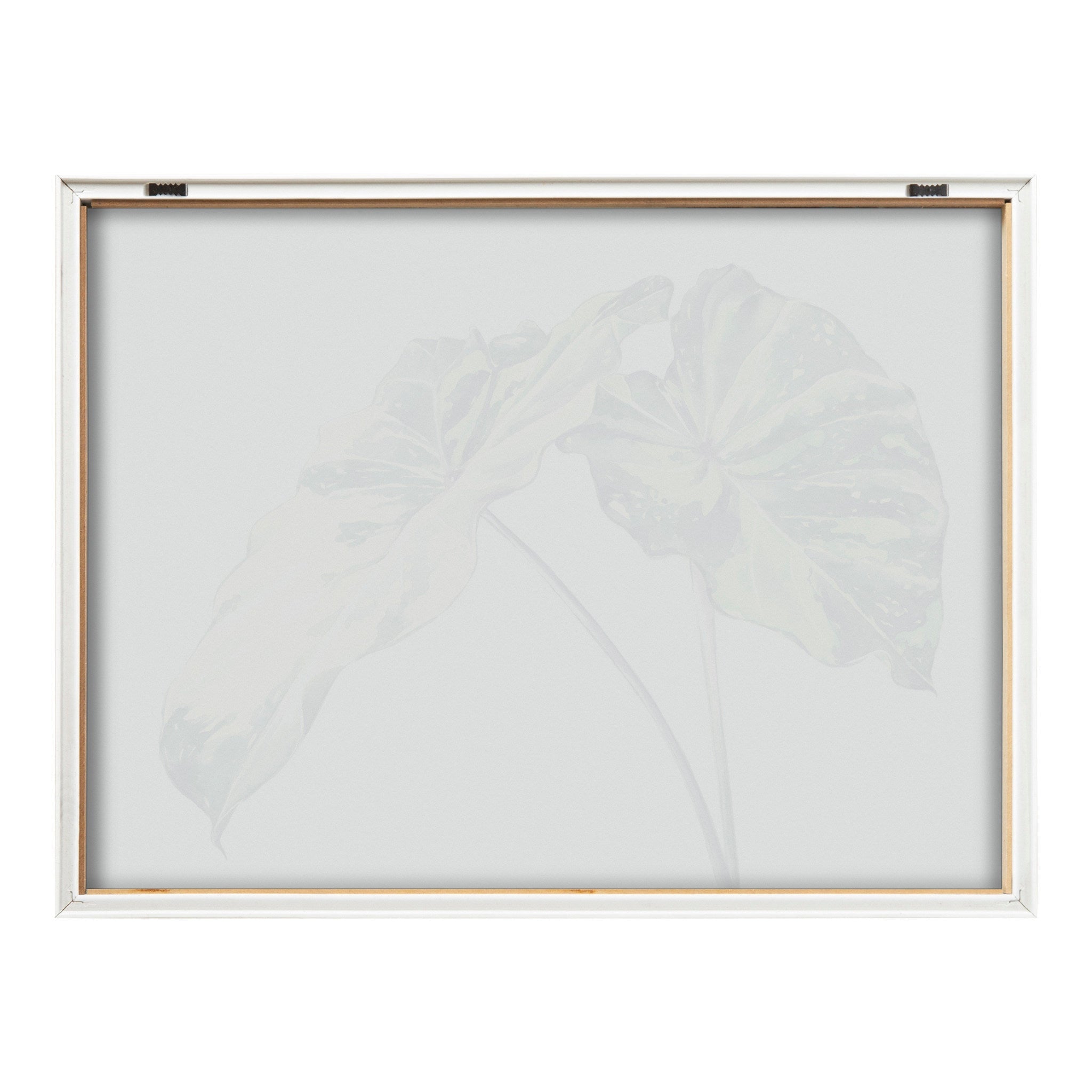 Blake Spotted Leaves Neutral Framed Printed Glass by kateandlaurel - product image 4 for Resin Society