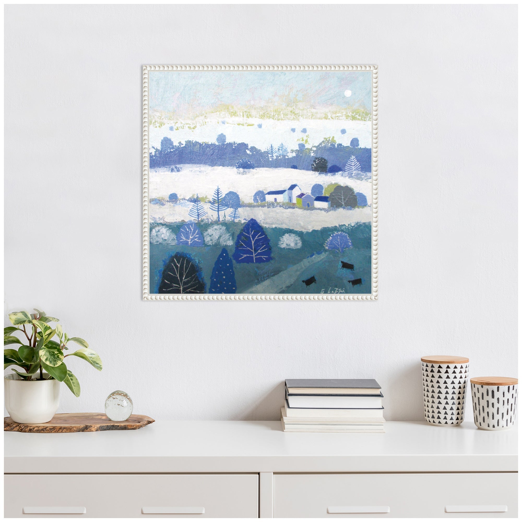Sylvie Winter Dales Framed Canvas by Giuliana Lazzerini