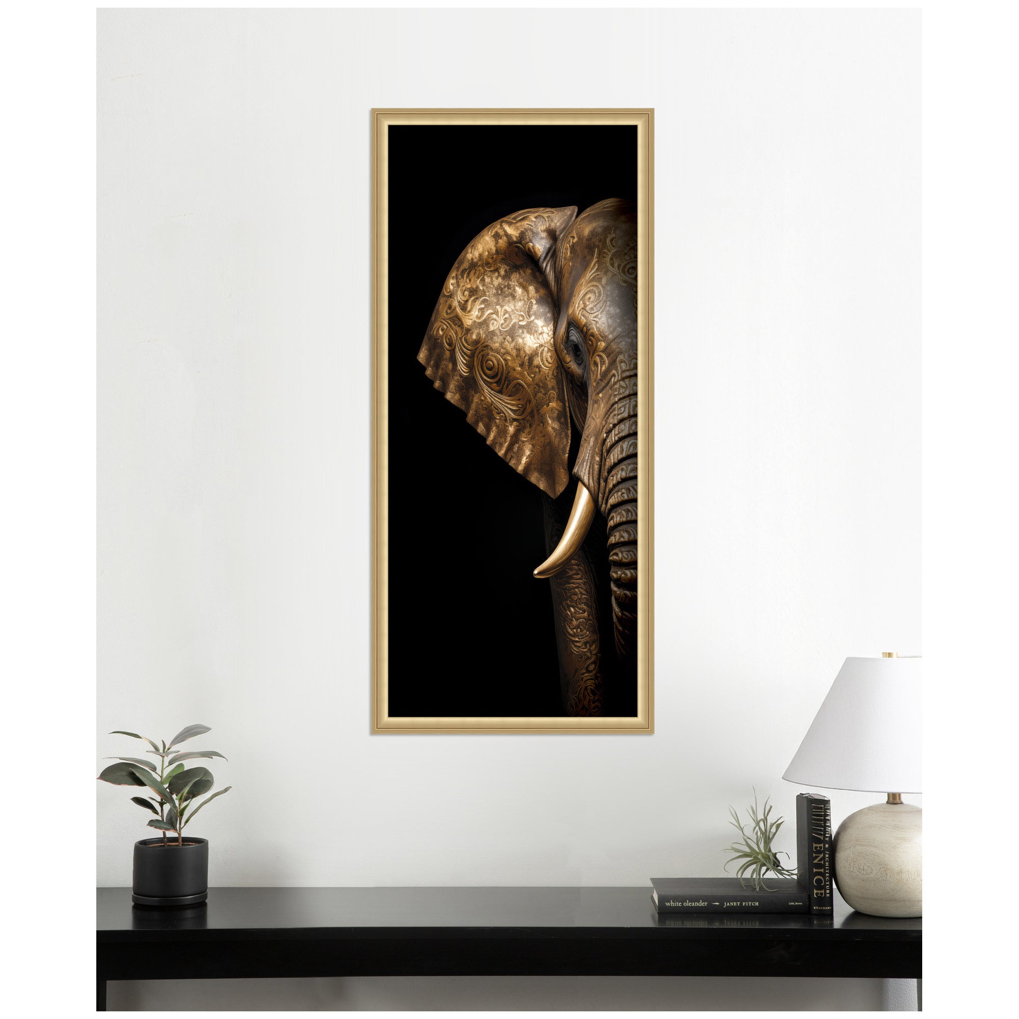 Midnight Mandala Zen Peaceful Elephant