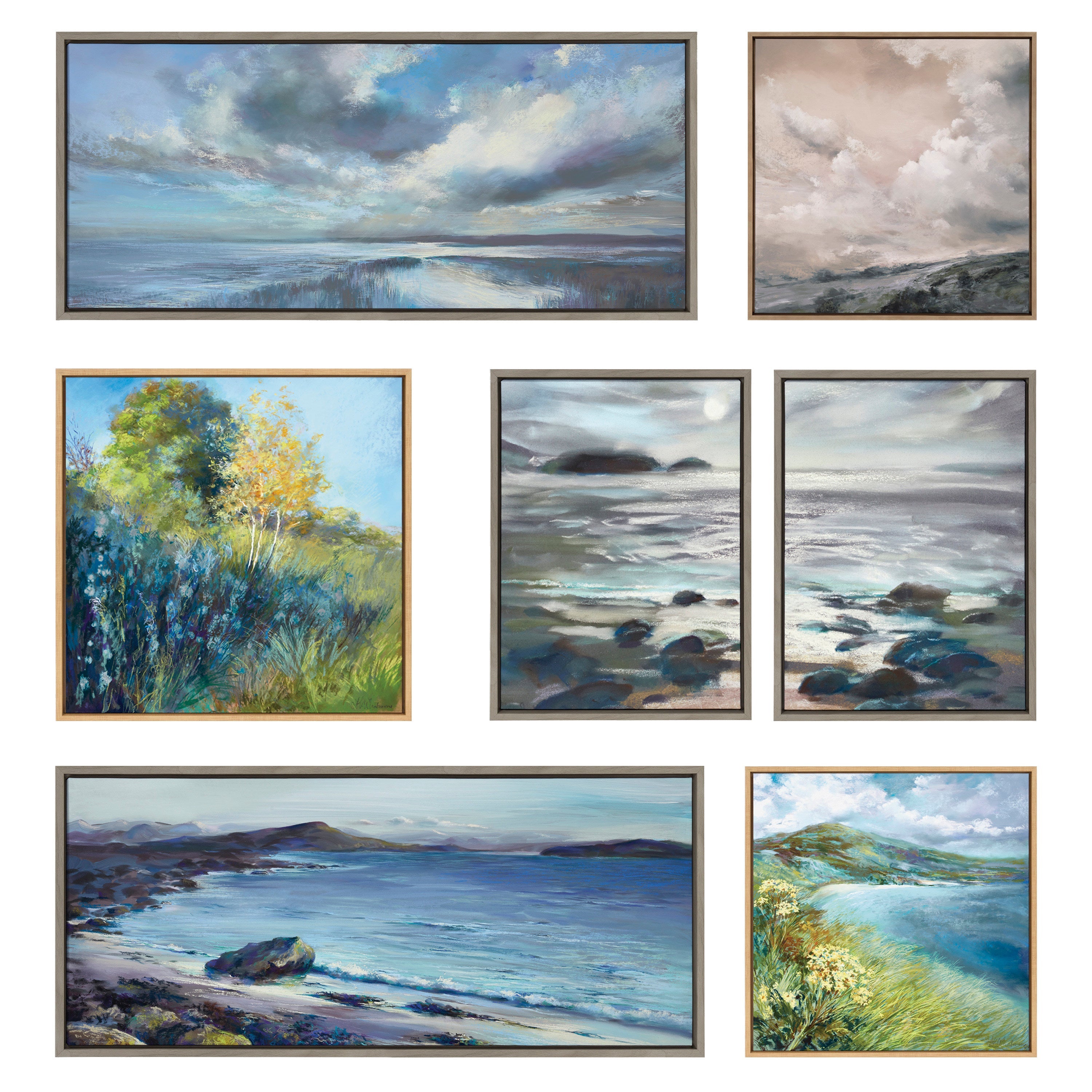 Sylvie Emerald Isle Ring of Kerry Framed Canvas by Nel Whatmore