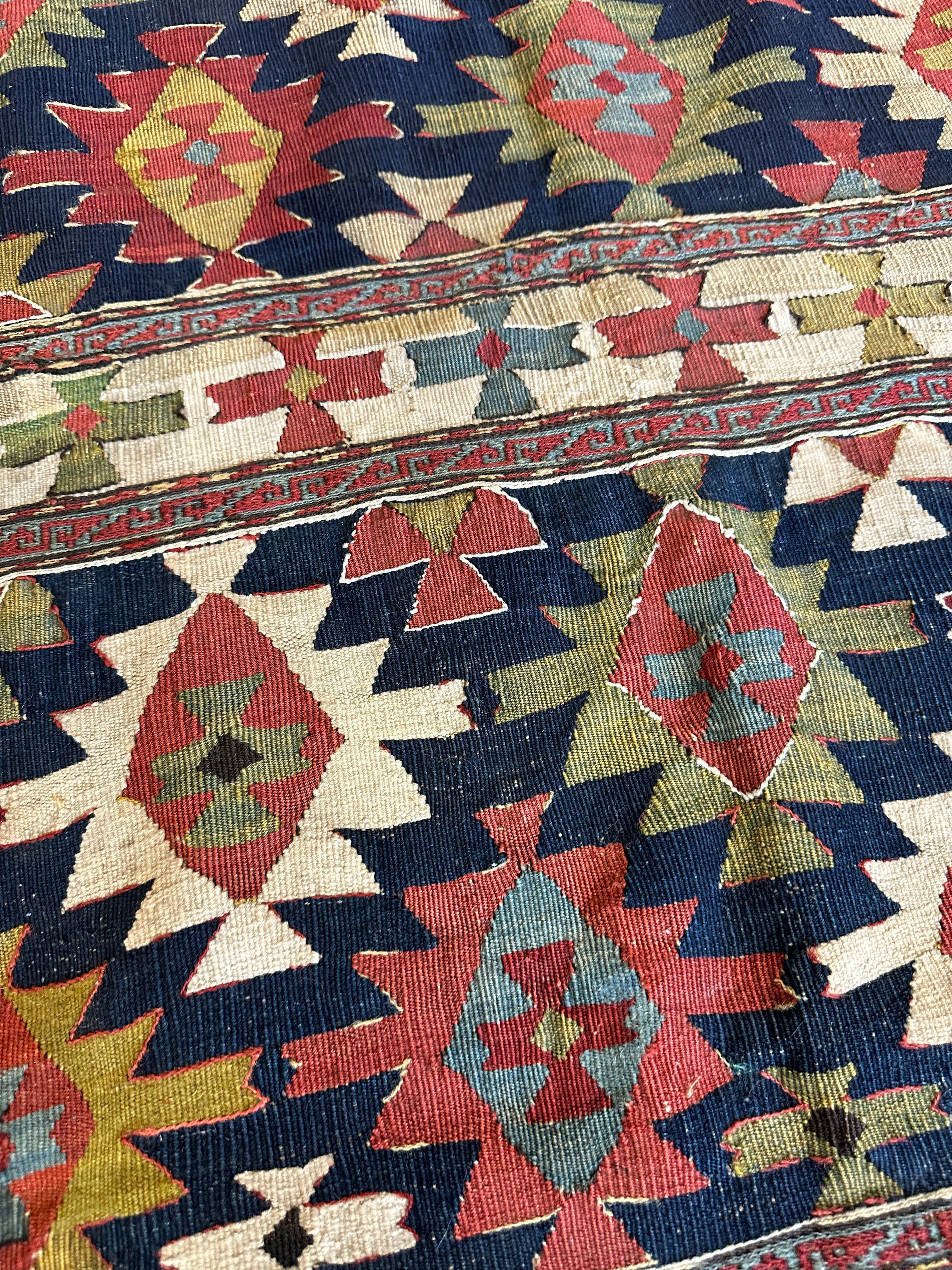 Antique 19th Century Caucasian Shahsavan Rug Rug 3’ x 4’ by Rugistan - product image 2 for Resin Society