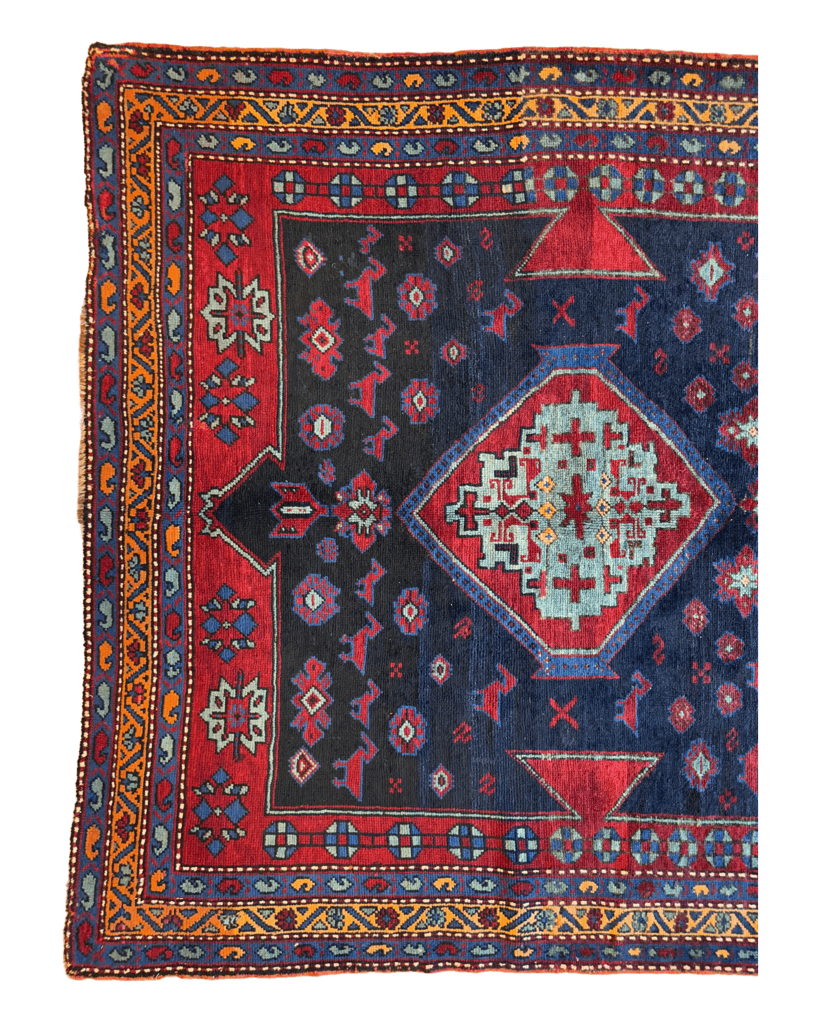 Antique 19th Century Handwoven Kazak Tribal Rug 5’ x 8’ by Rugistan - product image 7 for Resin Society