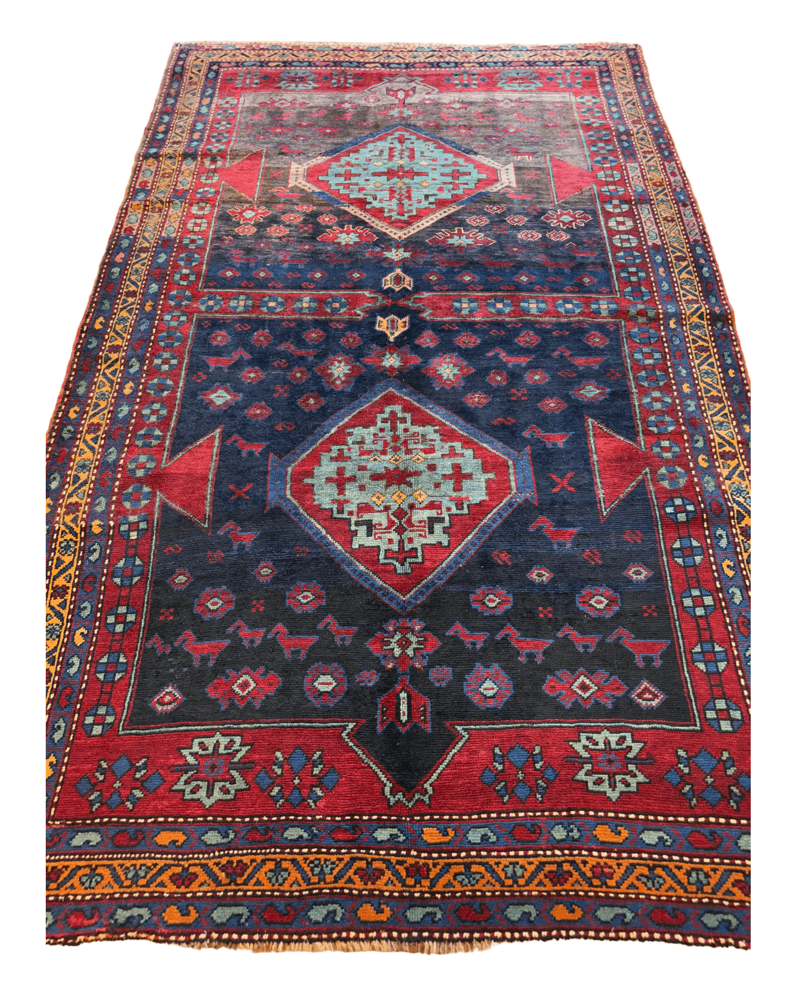 Antique 19th Century Handwoven Kazak Tribal Rug 5’ x 8’ by Rugistan - product image 8 for Resin Society