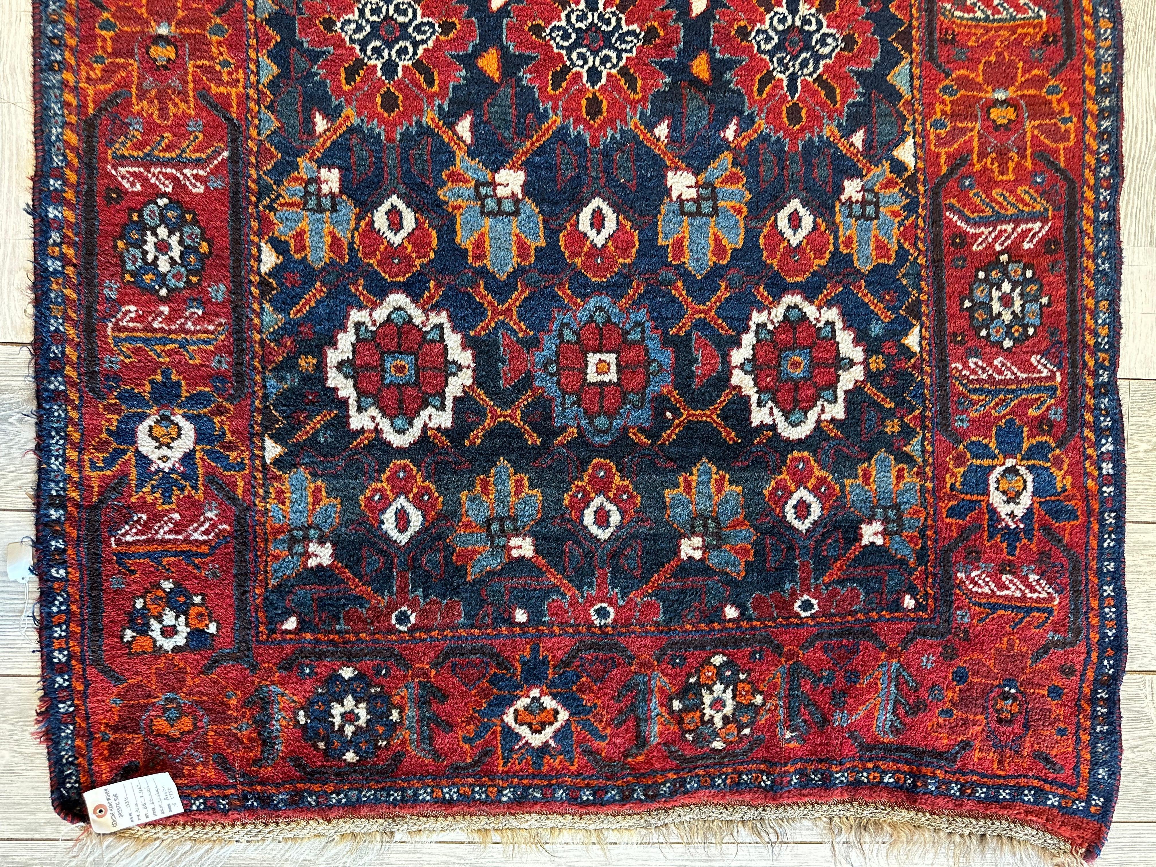 Antique Attractive Persian Khamseh Rug Early 20th Century 46” x 66” by Rugistan - product image 4 for Resin Society