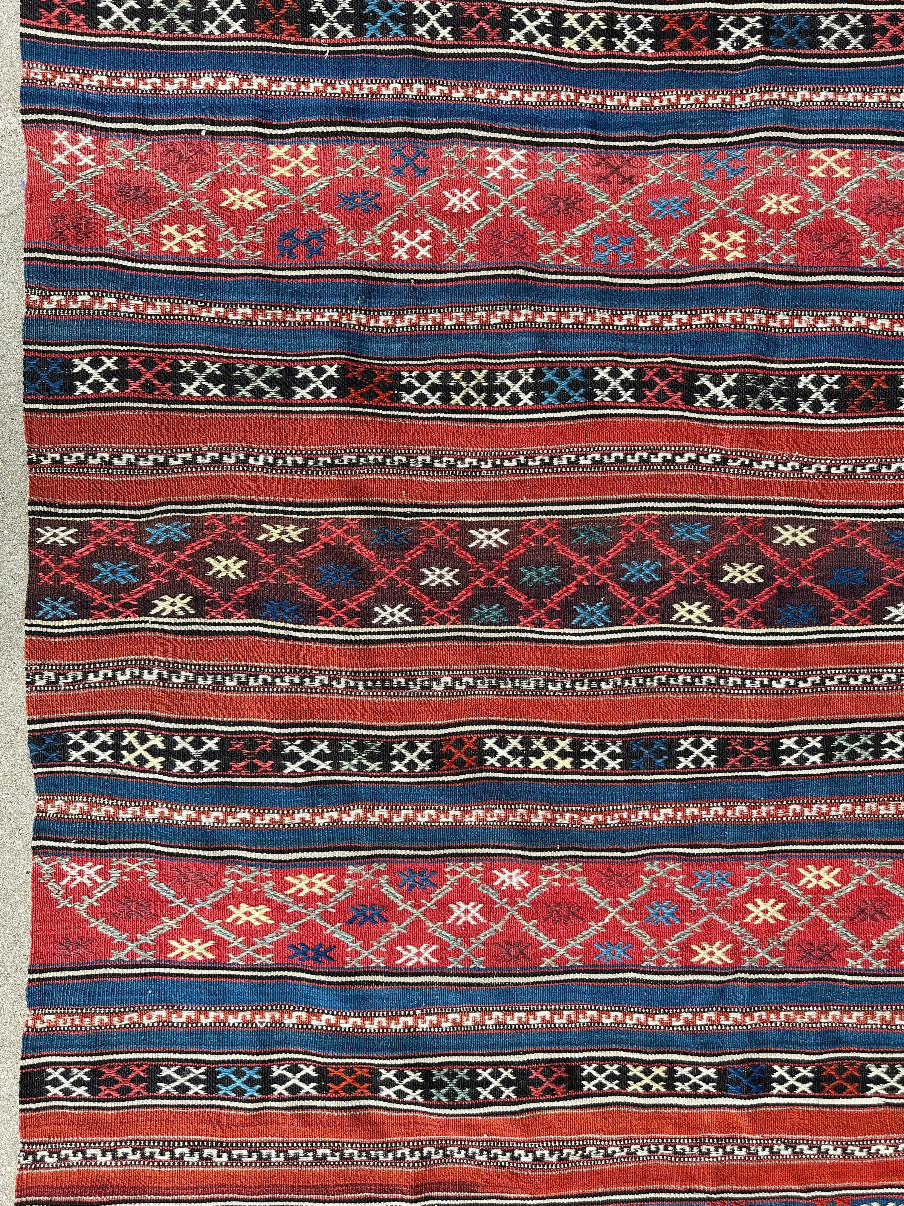 Antique Caucasian Shahsavan Soumak Rug 4’9” x 7’4” by Rugistan - product image 8 for Resin Society