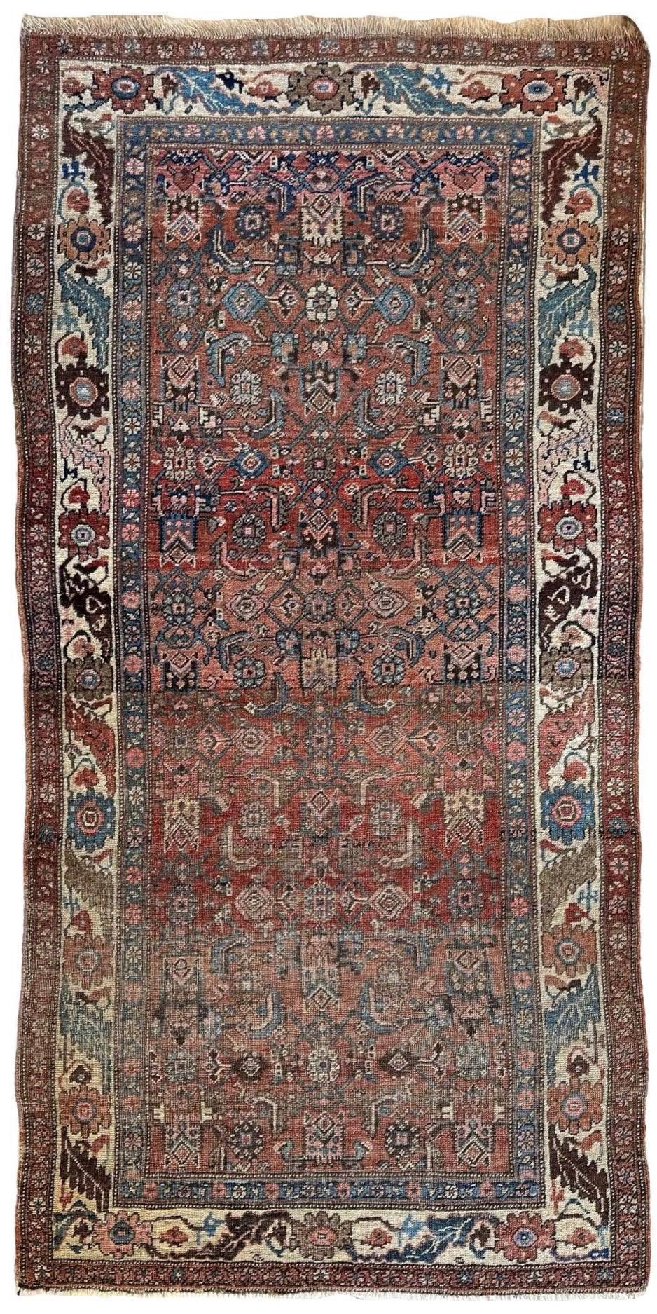 Antique Late 19th Century Persian Kurdish Gholtogh Rug 4 x 7 by Rugistan - main product image for Resin Society