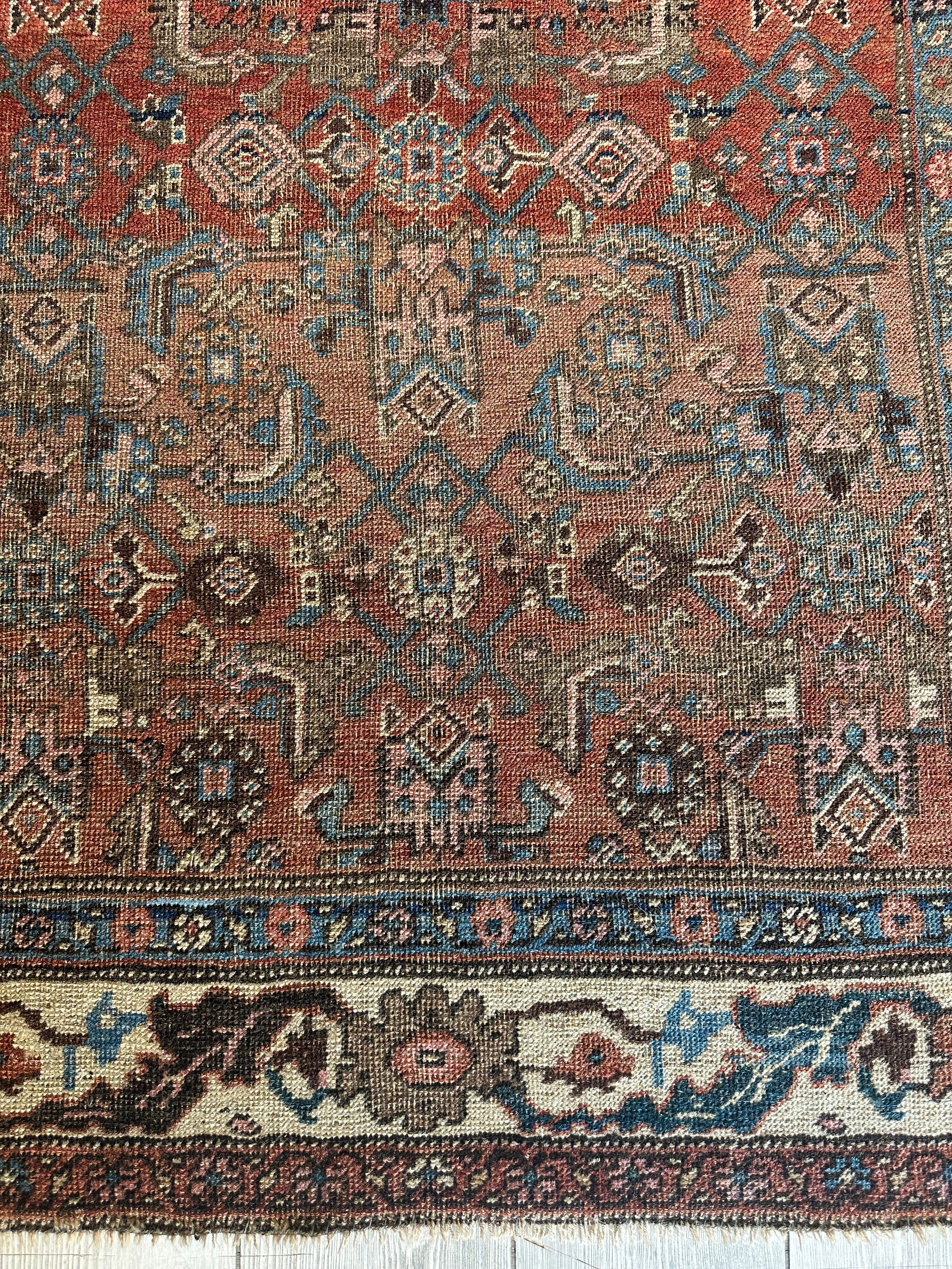 Antique Late 19th Century Persian Kurdish Gholtogh Rug 4 x 7 by Rugistan - product image 12 for Resin Society