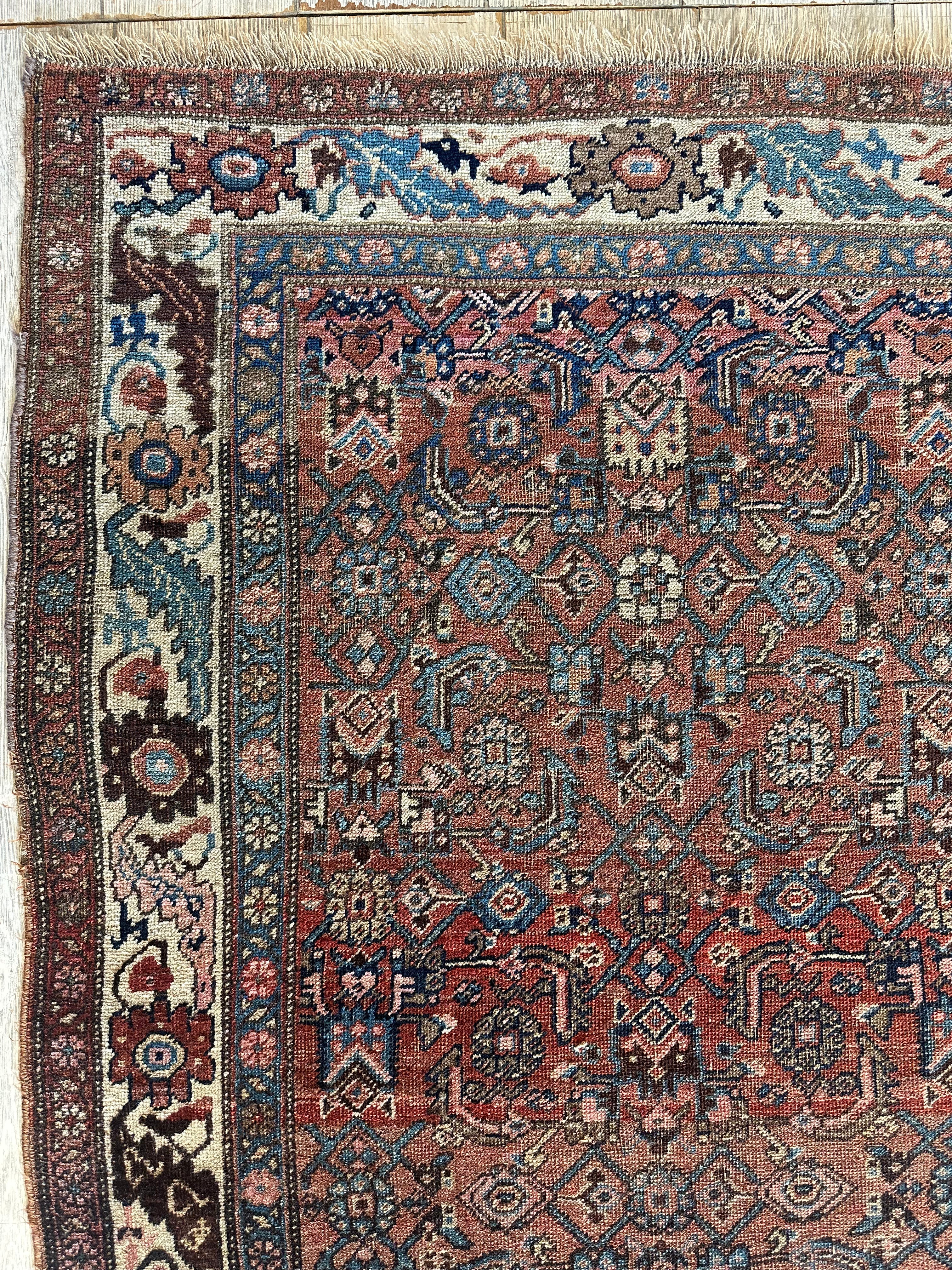 Antique Late 19th Century Persian Kurdish Gholtogh Rug 4 x 7 by Rugistan - product image 8 for Resin Society