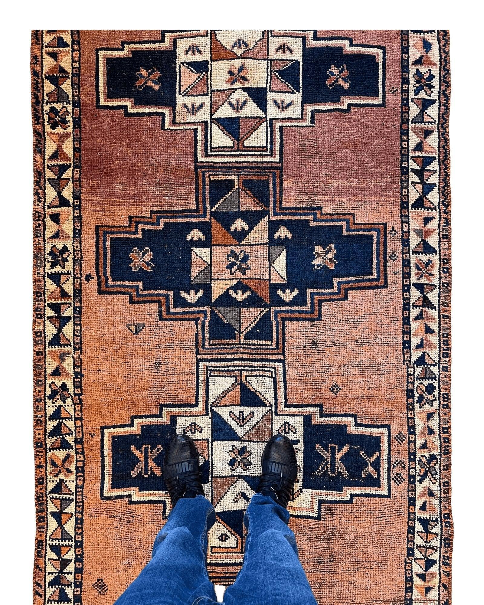 Antique Luri Persian Tribal Rug 4’4”x12’9” by Rugistan - main product image for Resin Society