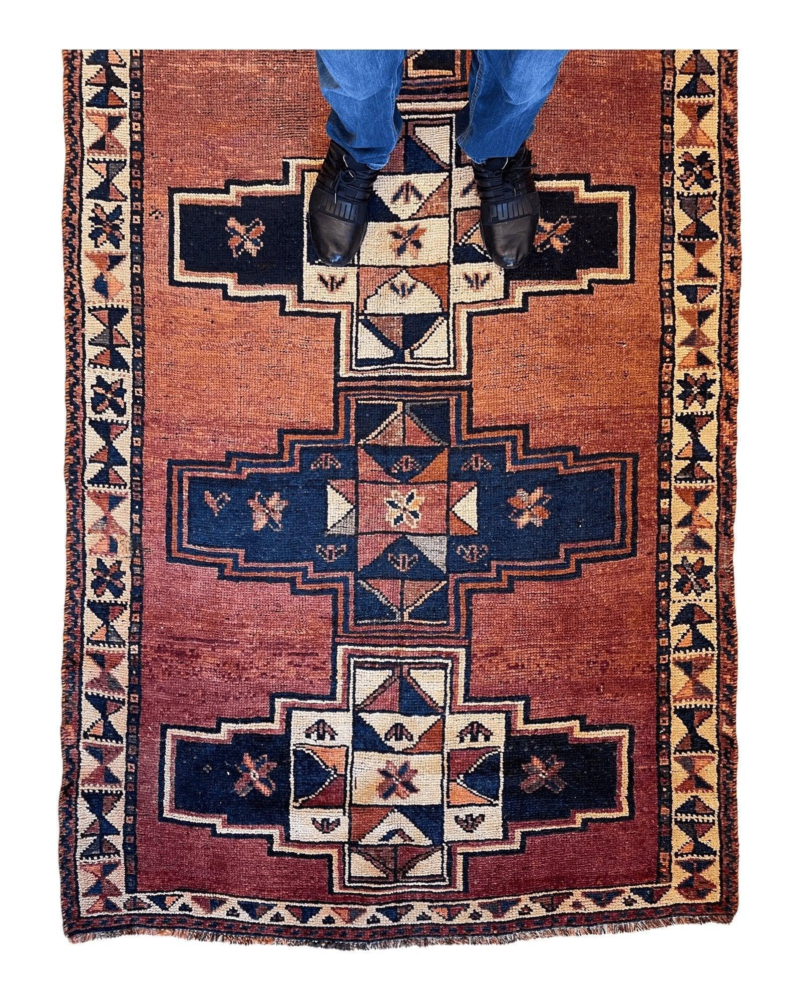 Antique Luri Persian Tribal Rug 4’4”x12’9” by Rugistan - product image 7 for Resin Society