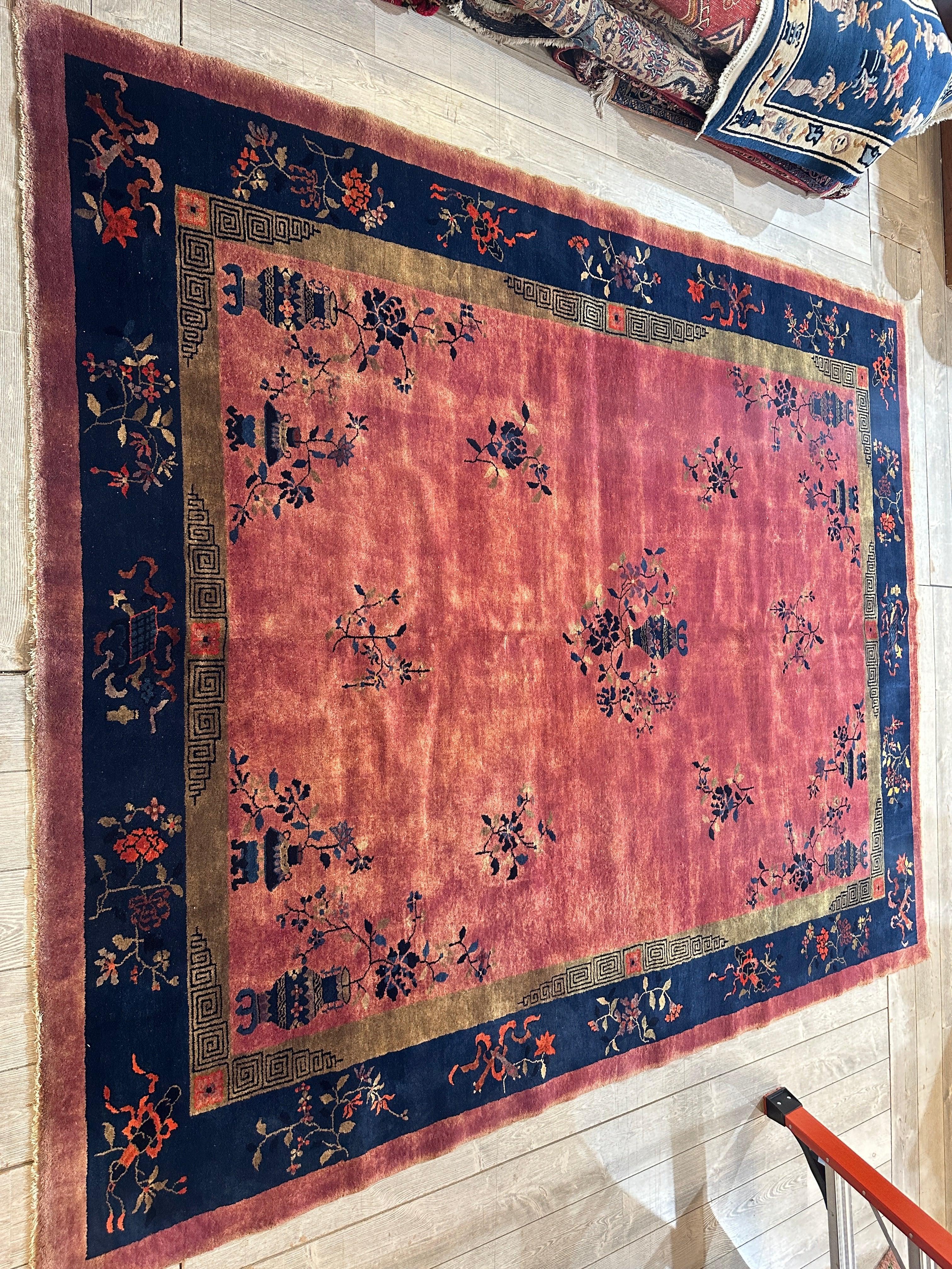 Antique Nicholas Chinese Art Deco Rug - 8'2" X 9'9" by Rugistan - product image 11 for Resin Society