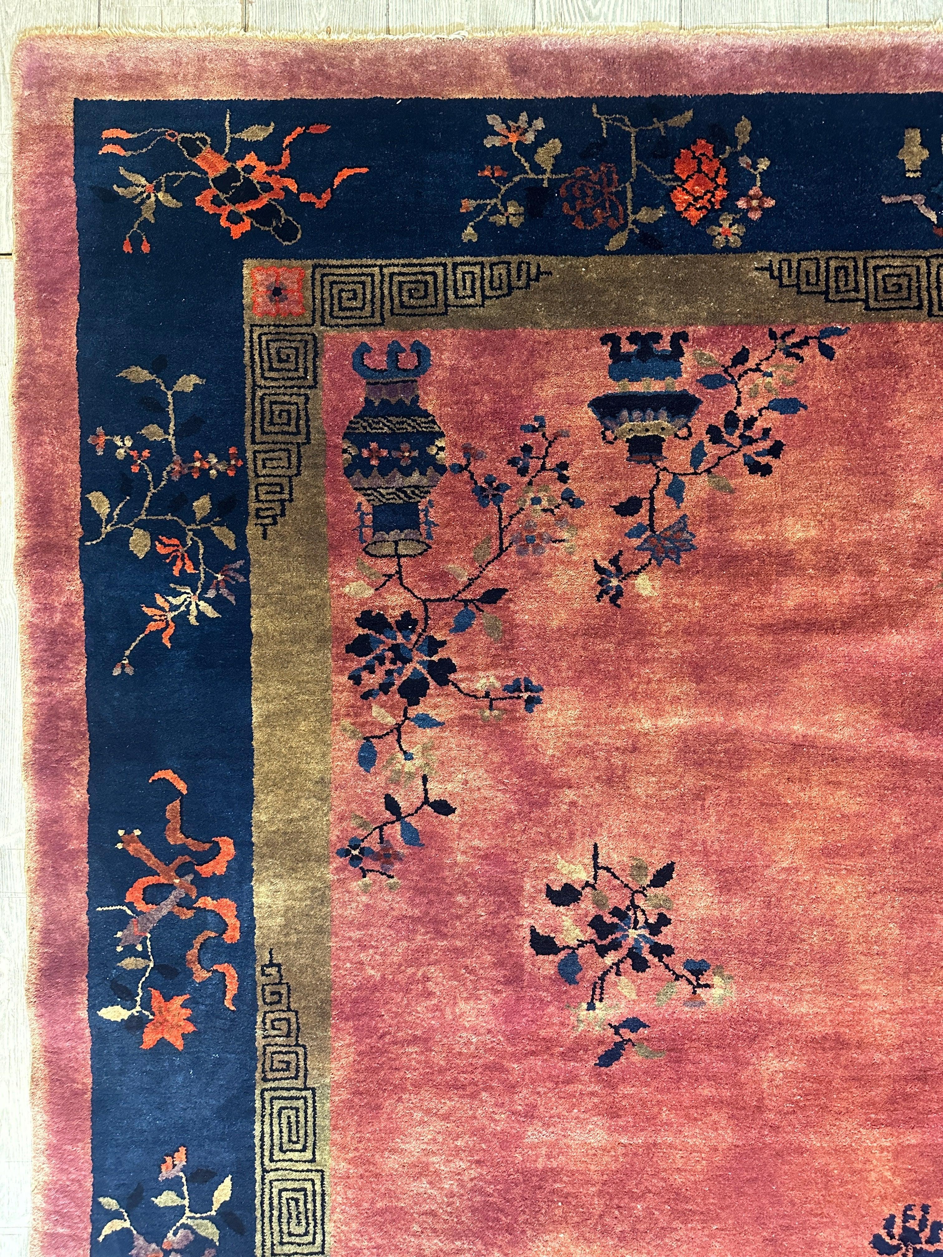 Antique Nicholas Chinese Art Deco Rug - 8'2" X 9'9" by Rugistan - product image 18 for Resin Society