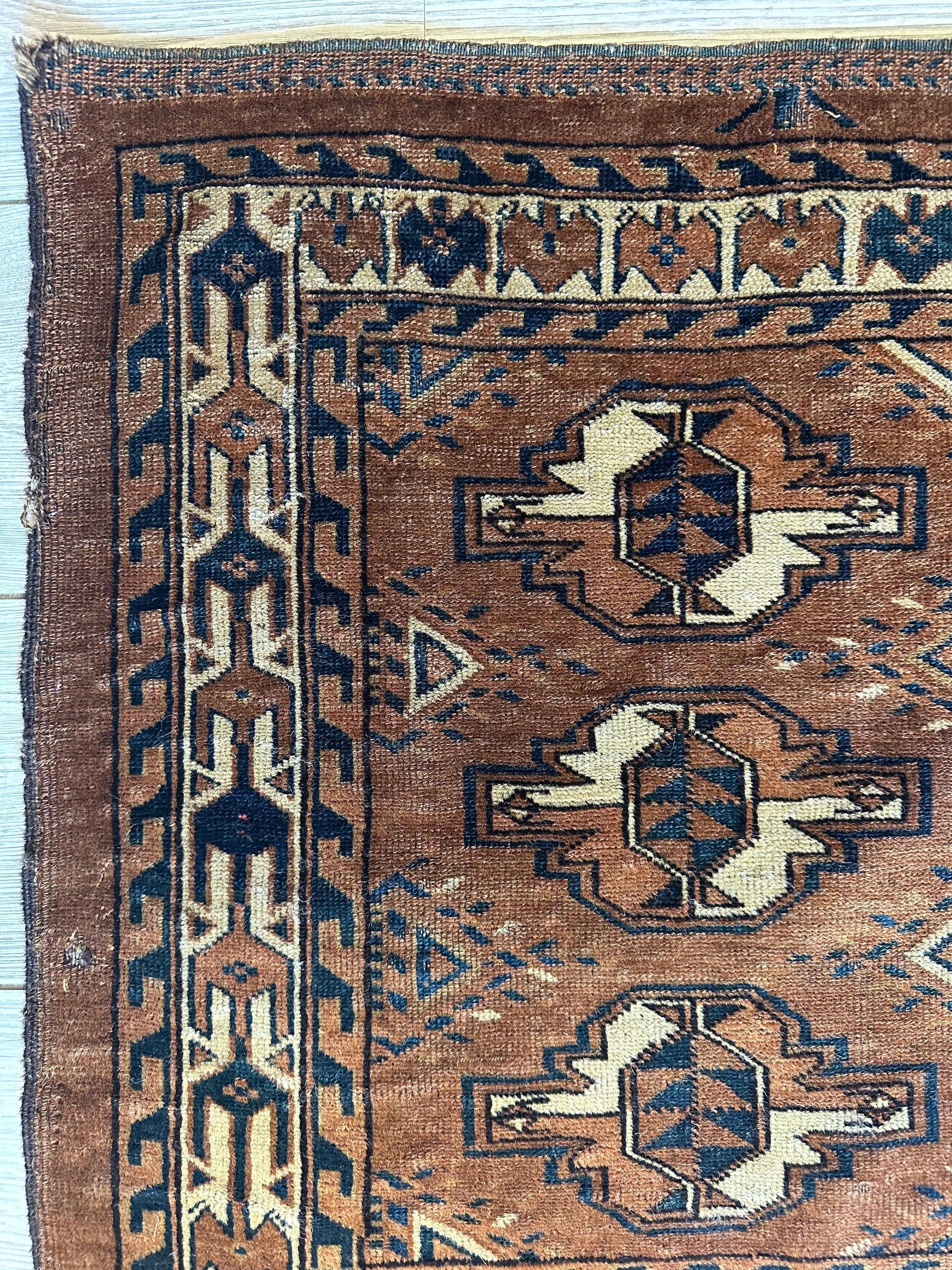 Antique Tekke Yomud Yomut Saryk Chuval Rug Bag Face by Rugistan - product image 6 for Resin Society