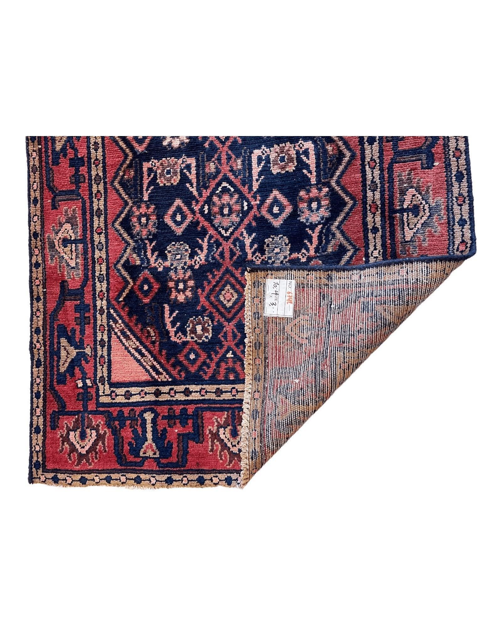 Antique Vegetable Dye Malayer Persian Runner Rug 3x10’4” by Rugistan - product image 11 for Resin Society