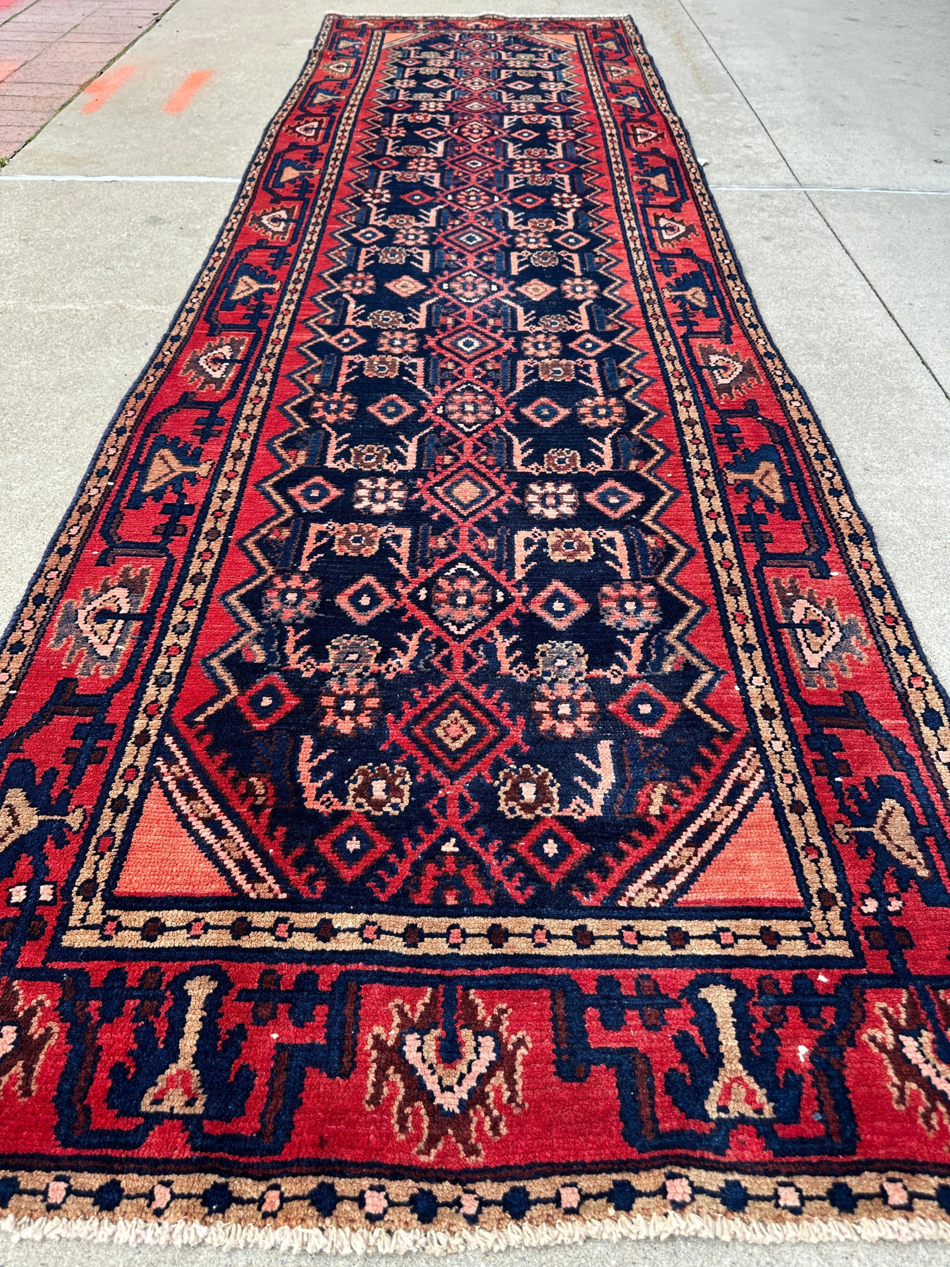 Antique Vegetable Dye Malayer Persian Runner Rug 3x10’4” by Rugistan - product image 16 for Resin Society