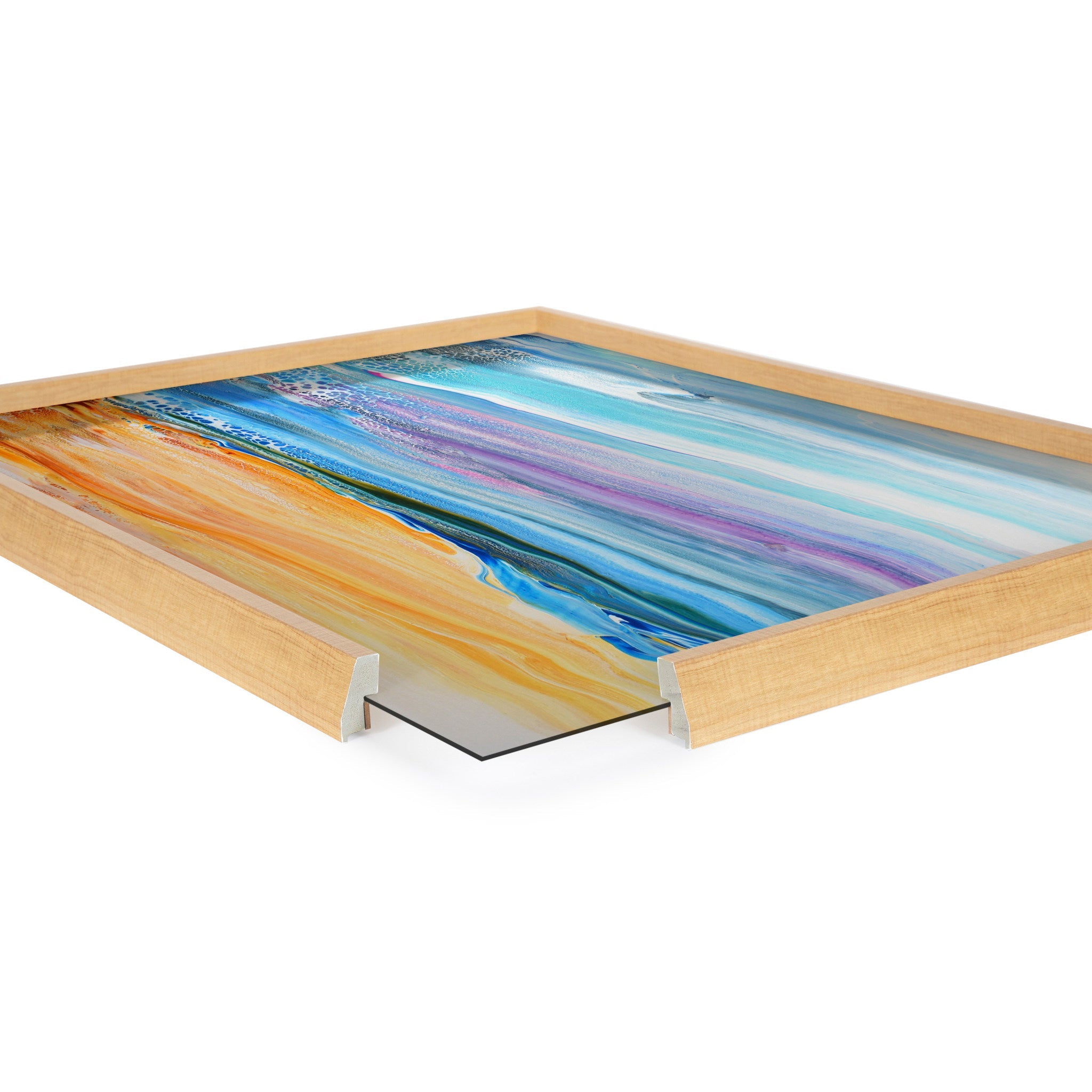 Blake Sand and Surf Framed Printed Art by Xizhou Xie