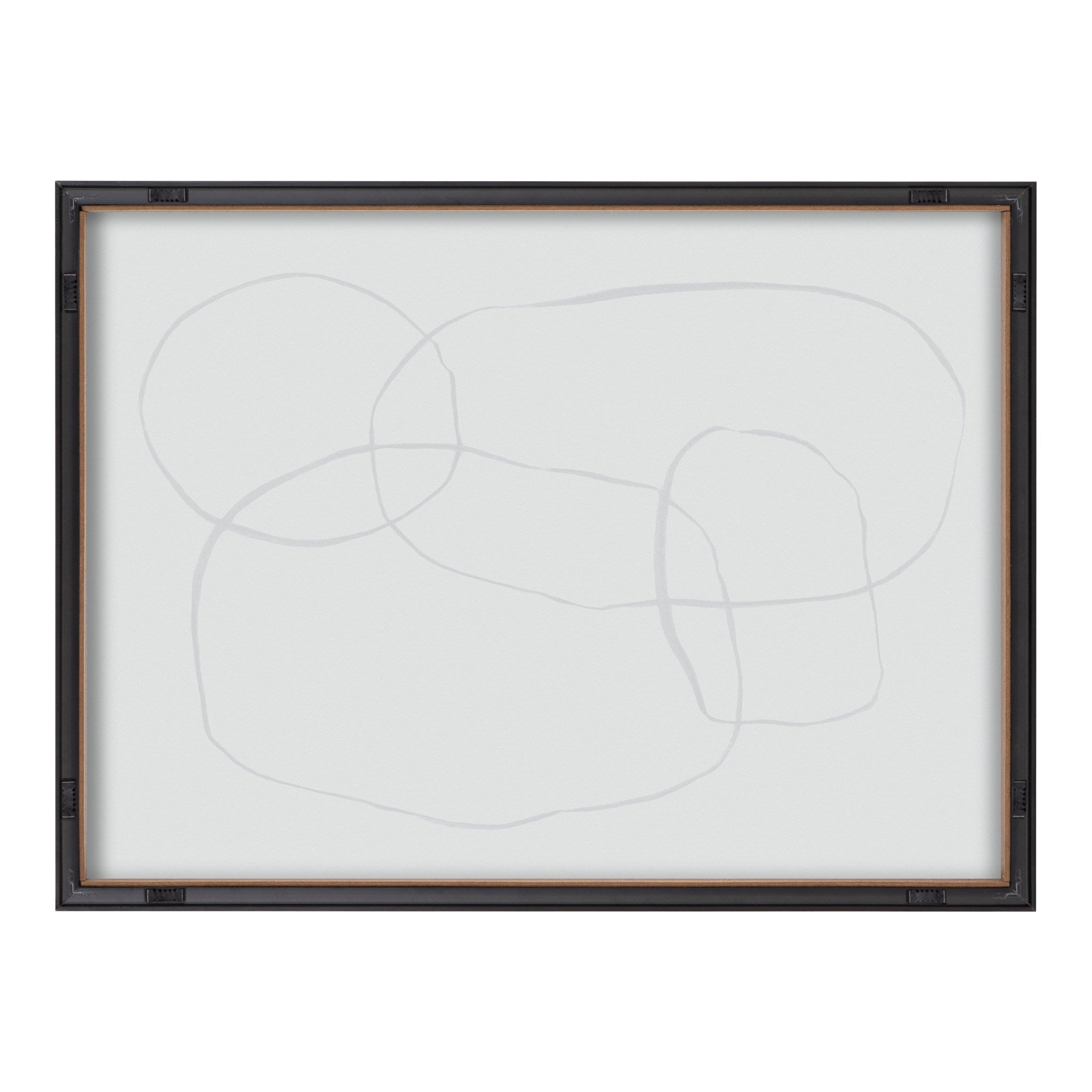 Blake 871 Modern Circles Framed Printed Glass by Teju Reval of by kateandlaurel - product image 4 for Resin Society