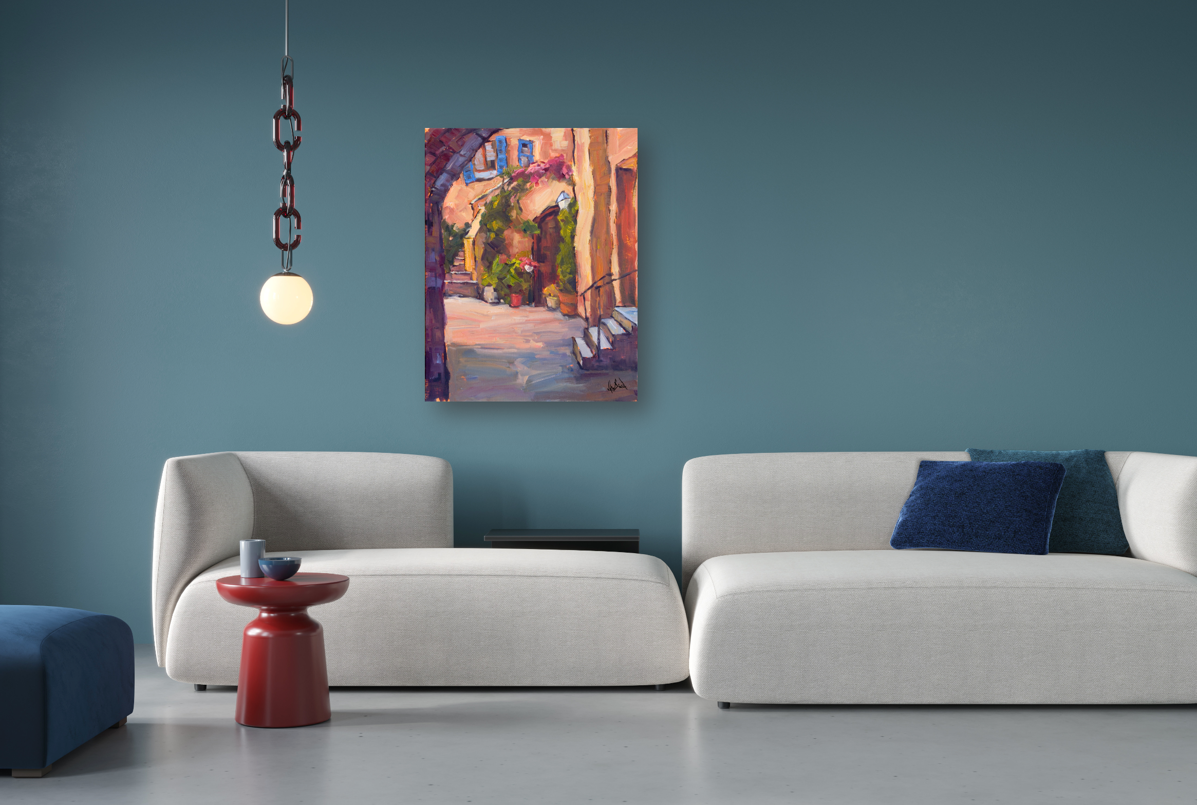 Archway Artist Enhanced Canvas Print by John Beard Collection