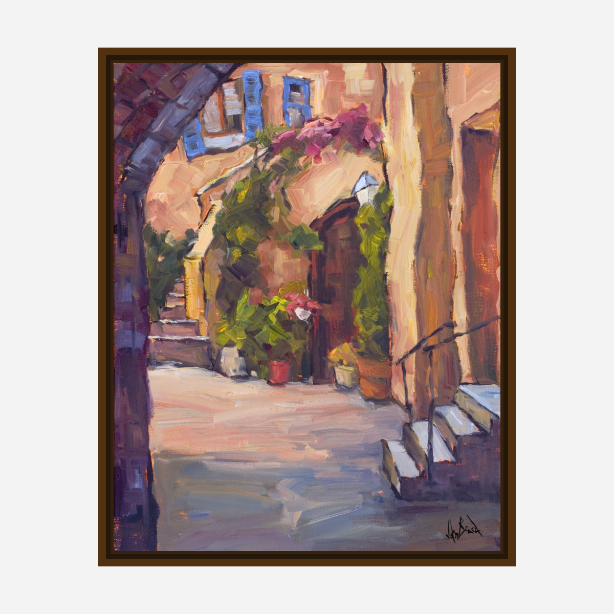 Archway Artist Enhanced Canvas Print by John Beard Collection