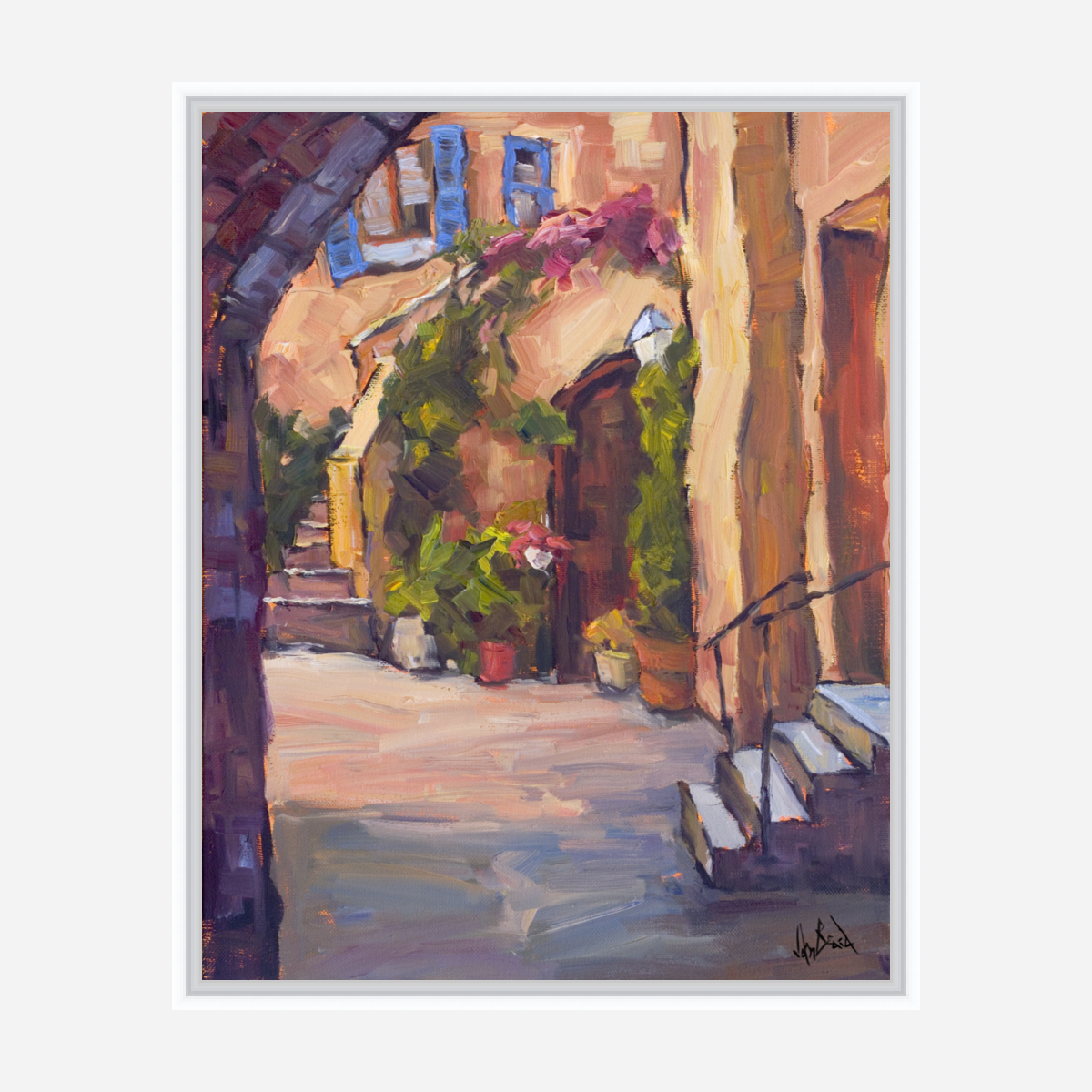Archway Artist Enhanced Canvas Print by John Beard Collection