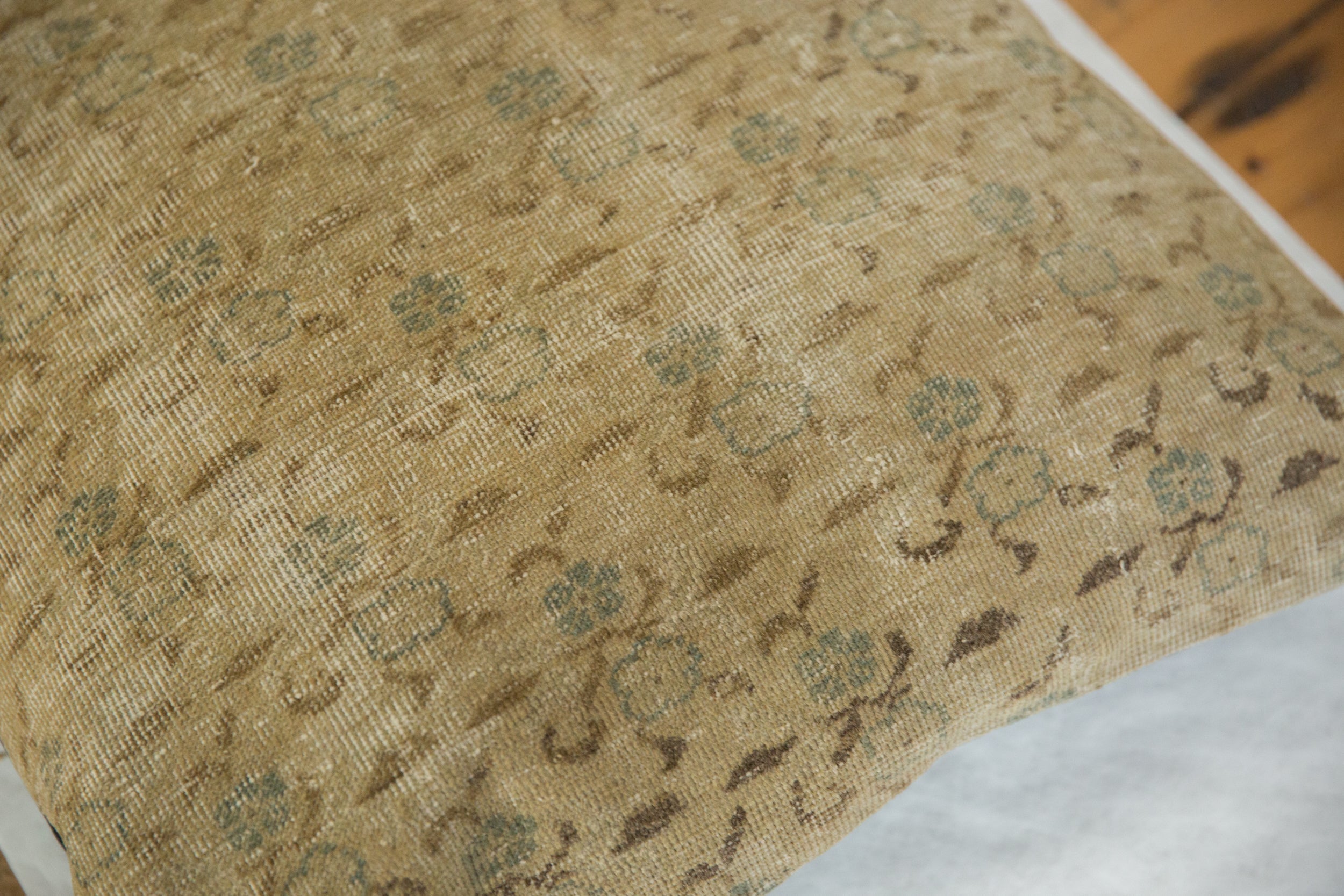 Vintage Turkish Sivas Rug Fragment Pillow