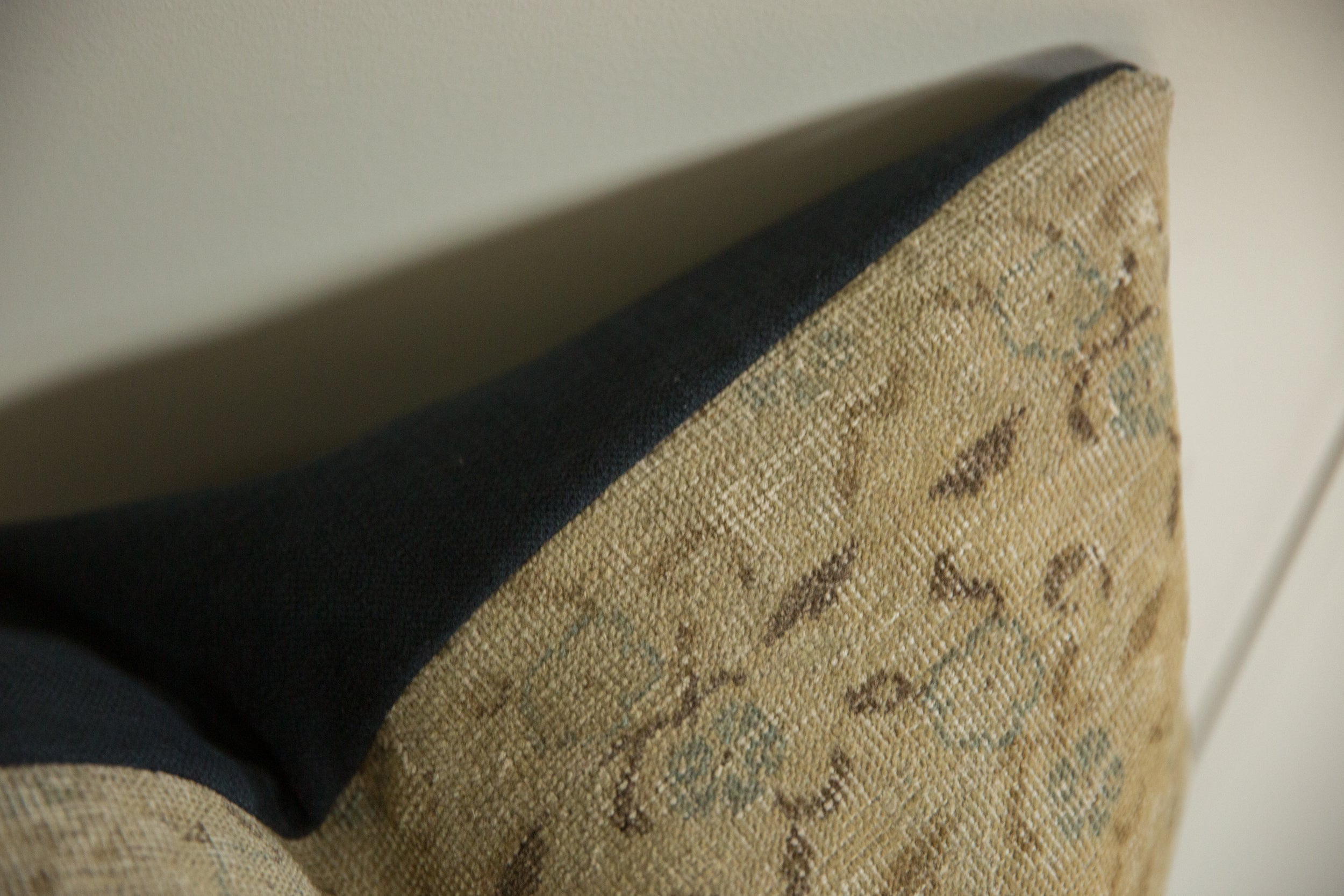 Vintage Turkish Sivas Rug Fragment Pillow
