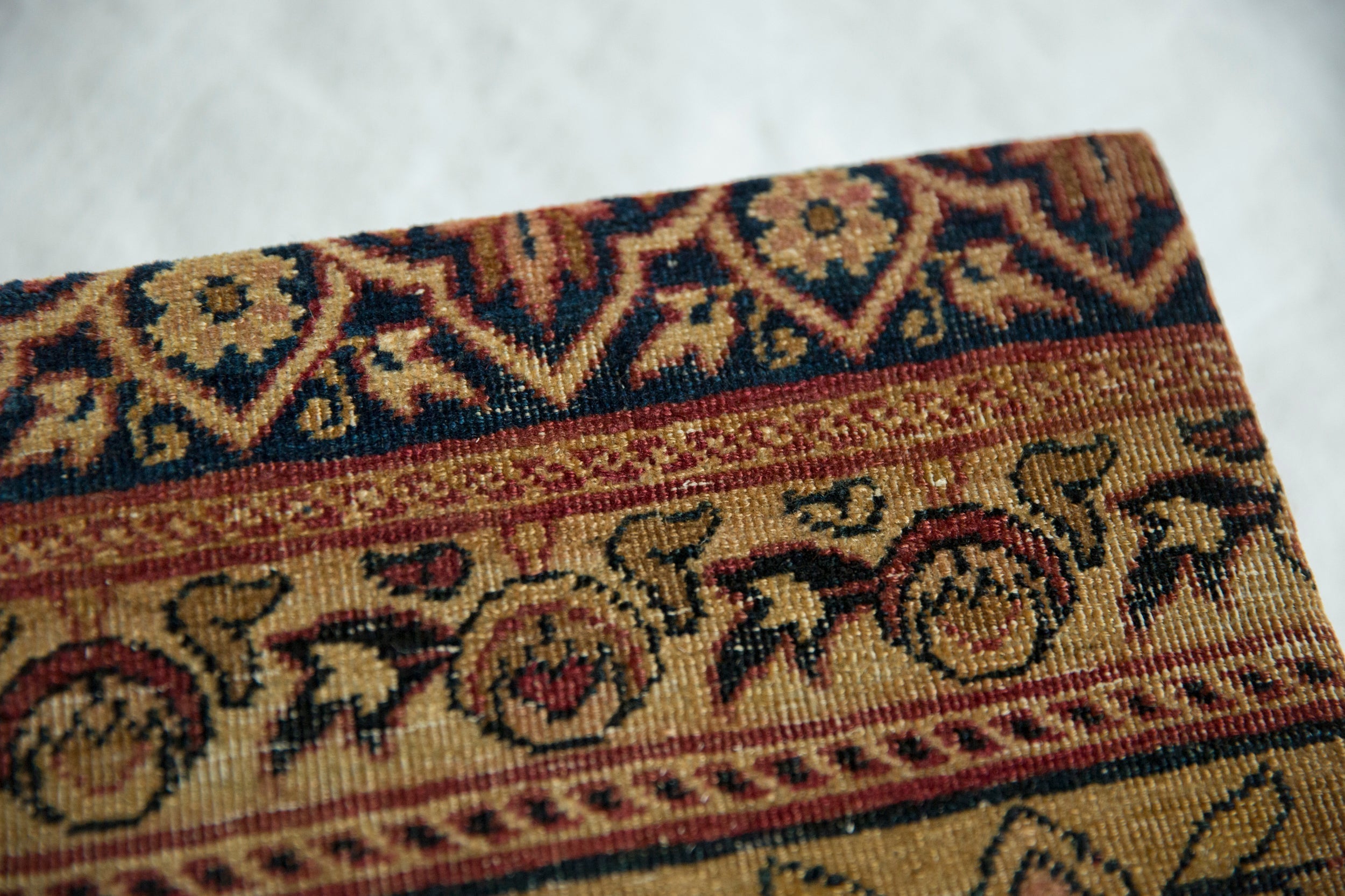 Decorative Cork Board Antique Kerman Rug Fragment Art