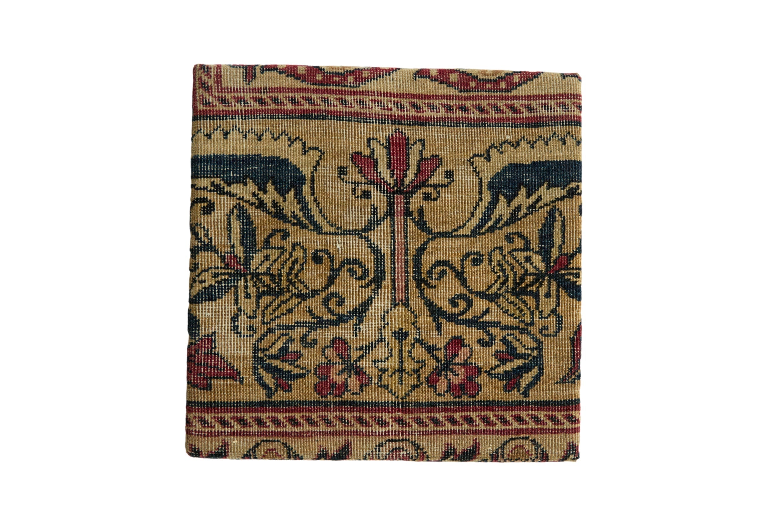 Decorative Cork Board Antique Kerman Rug Fragment Art