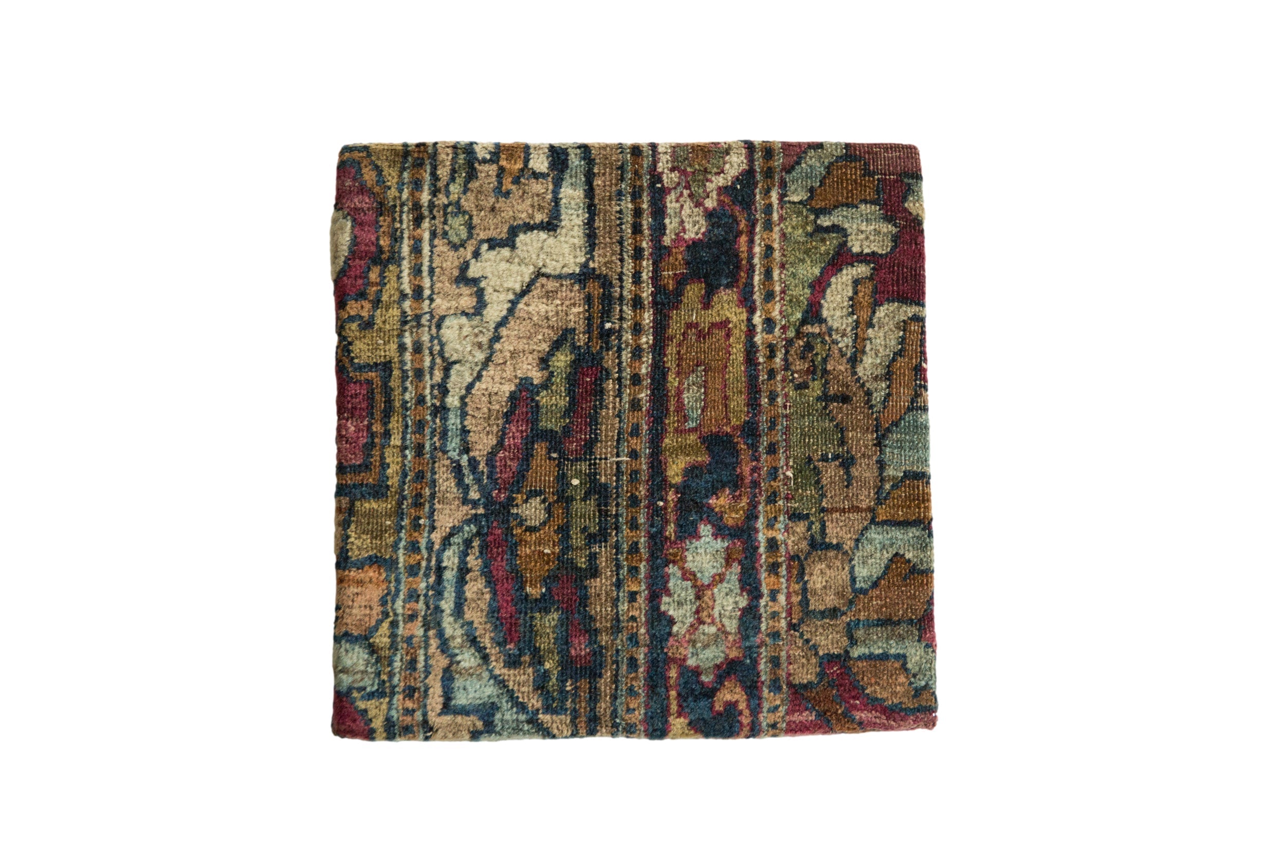 Decorative Cork Board Antique Kerman Rug Fragment Art