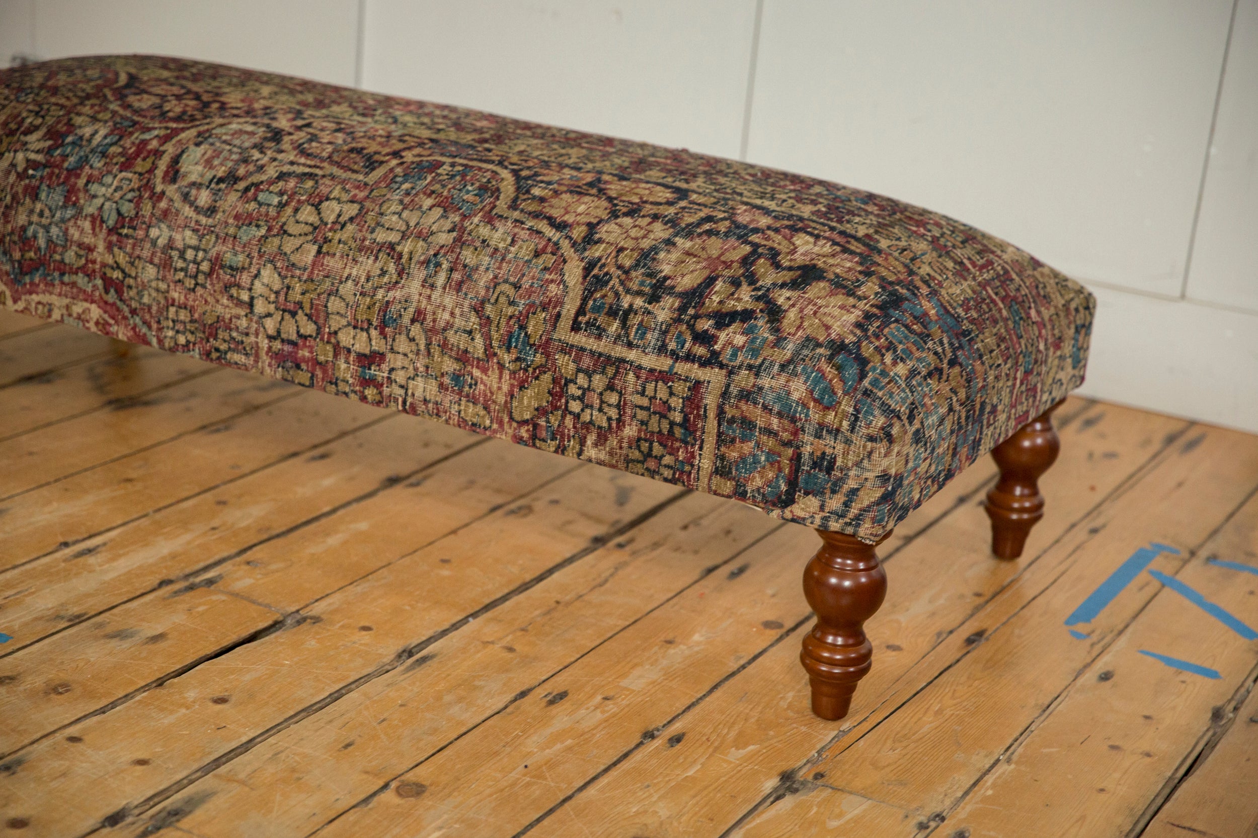 Antique Persian Kerman Rug Ottoman Coffee Table by Old New House® - product image 3 for Resin Society