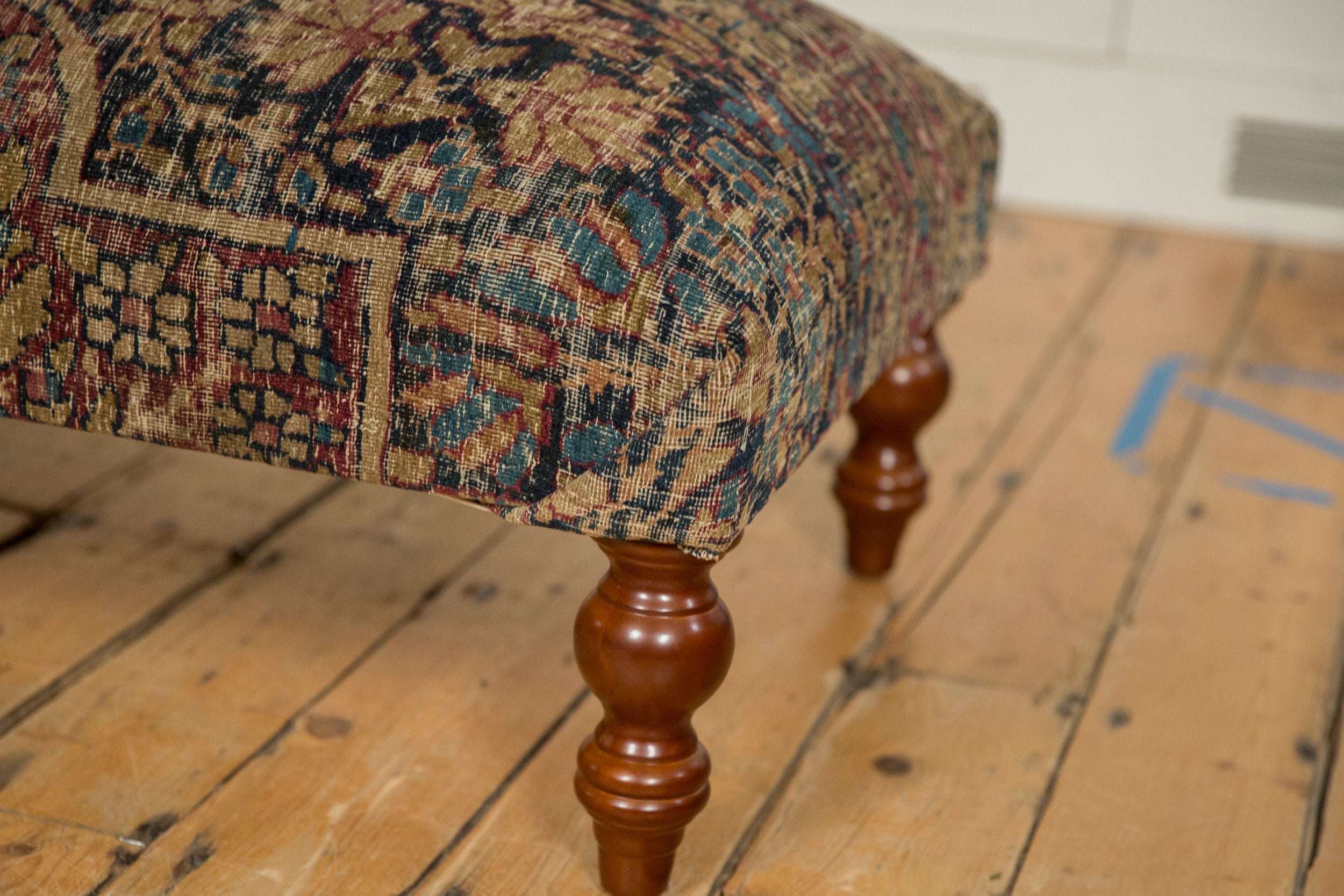 Antique Persian Kerman Rug Ottoman Coffee Table by Old New House® - product image 5 for Resin Society