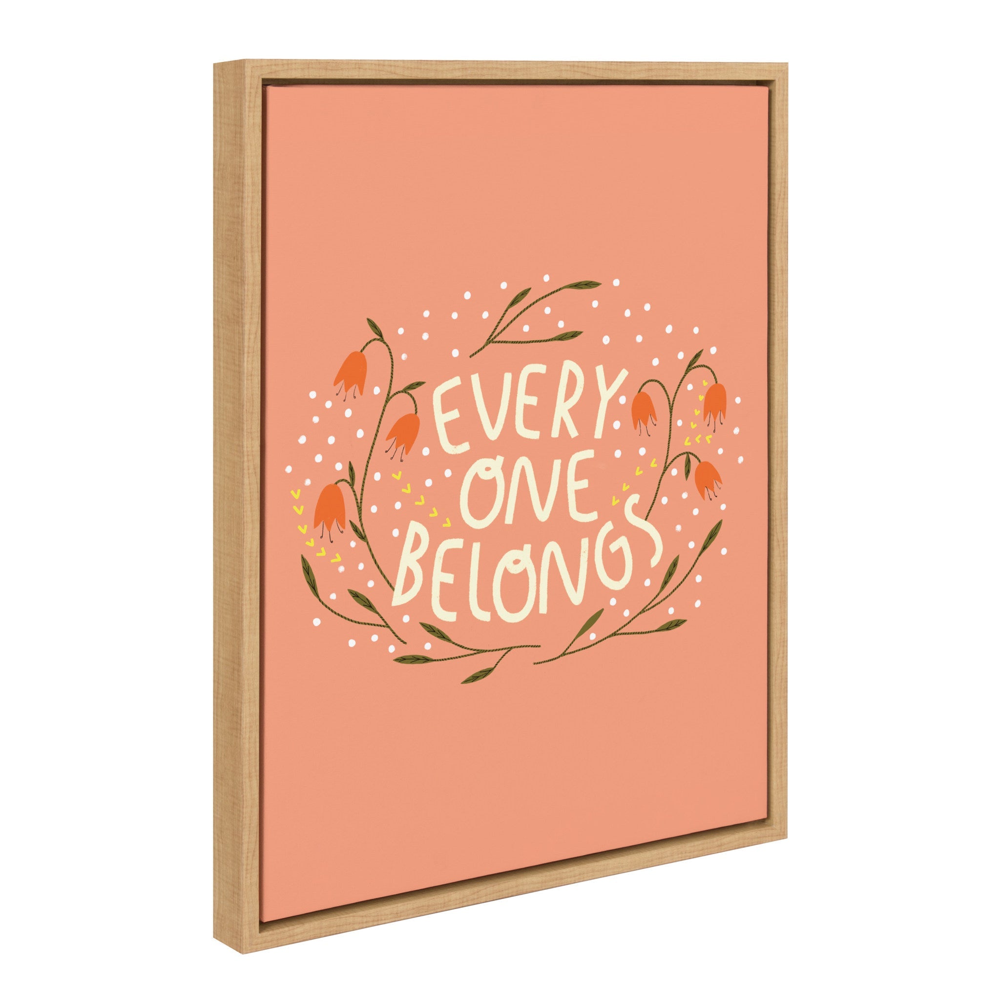 Sylvie Everyone Belongs Framed Canvas by kateandlaurel - product image 2 for Resin Society