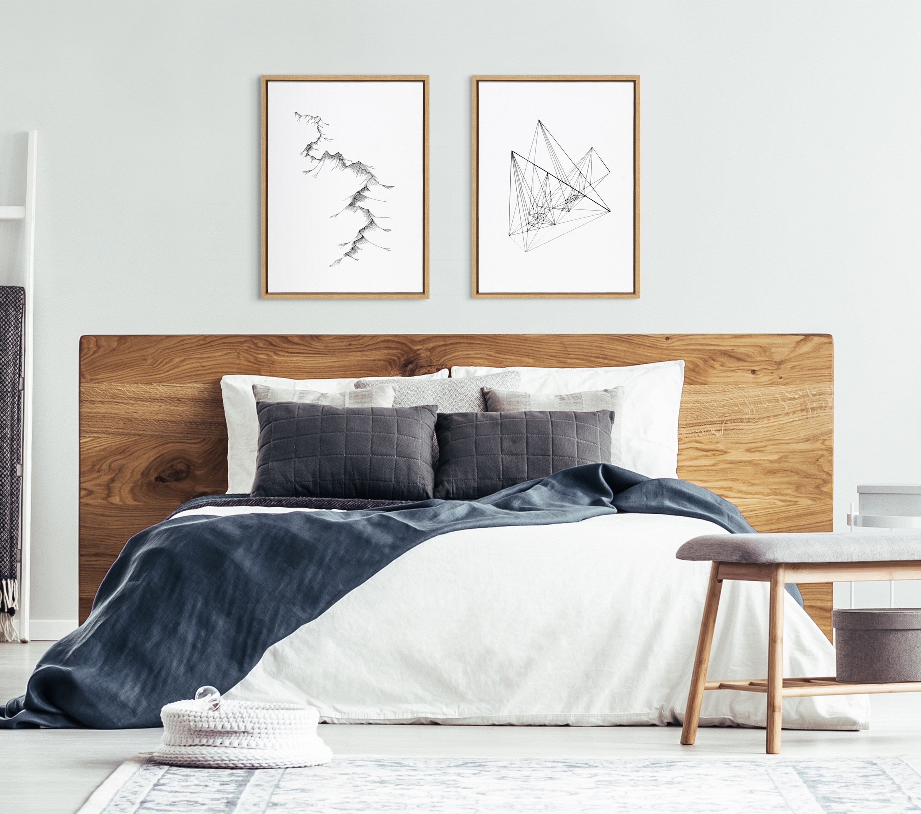 Sylvie Mountains Framed Canvas by kateandlaurel - product image 11 for Resin Society