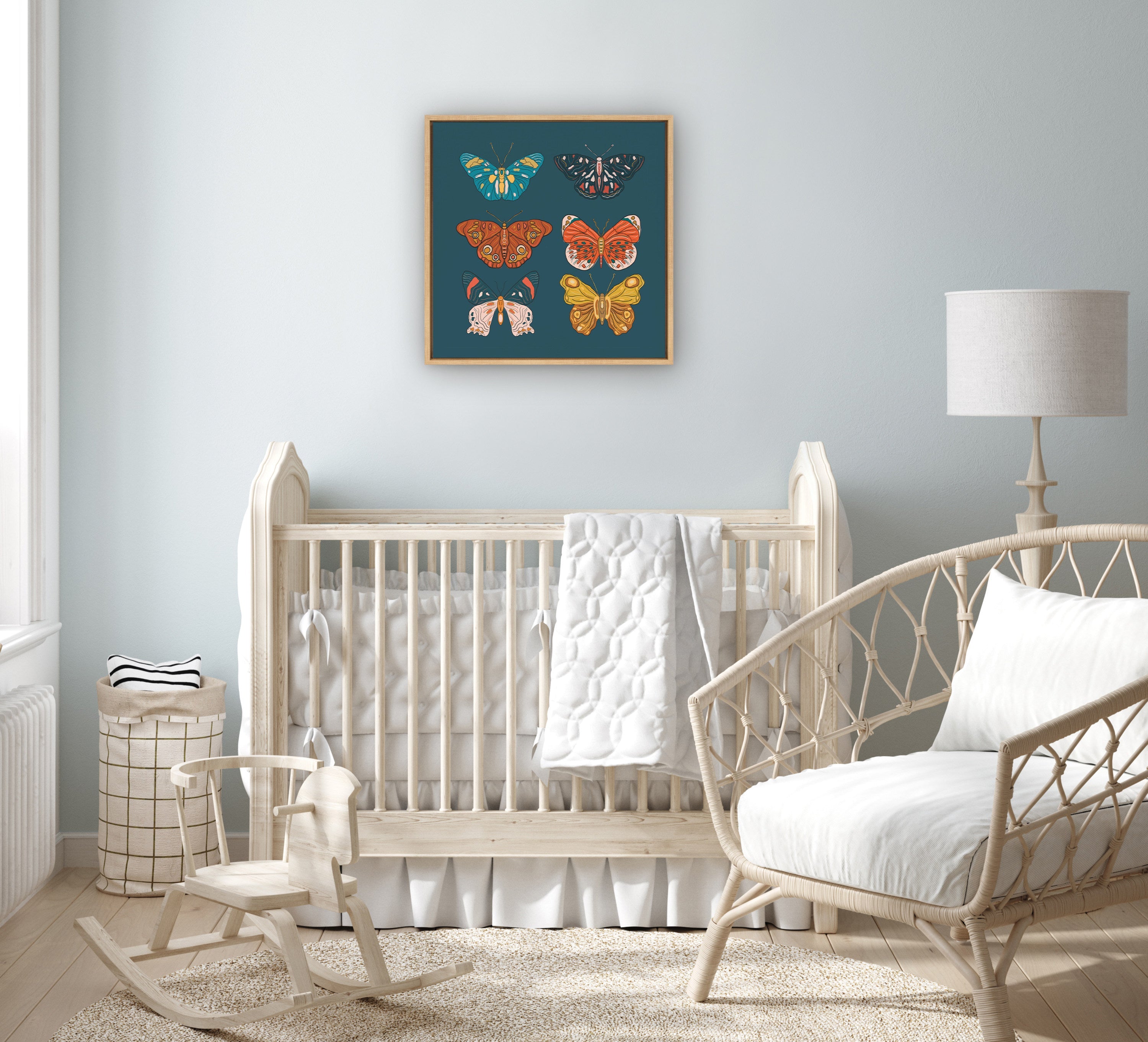Sylvie Free Wings Framed Canvas by kateandlaurel - product image 4 for Resin Society