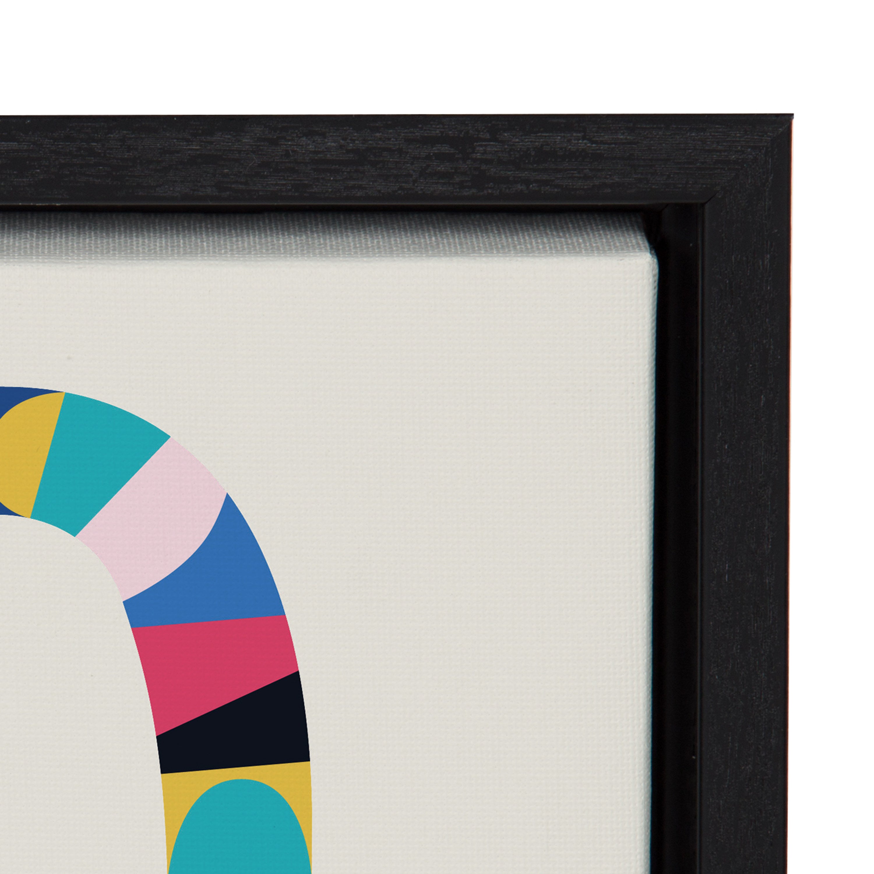 Sylvie Mid Century Modern Lemur Framed Canvas by Rachel Lee