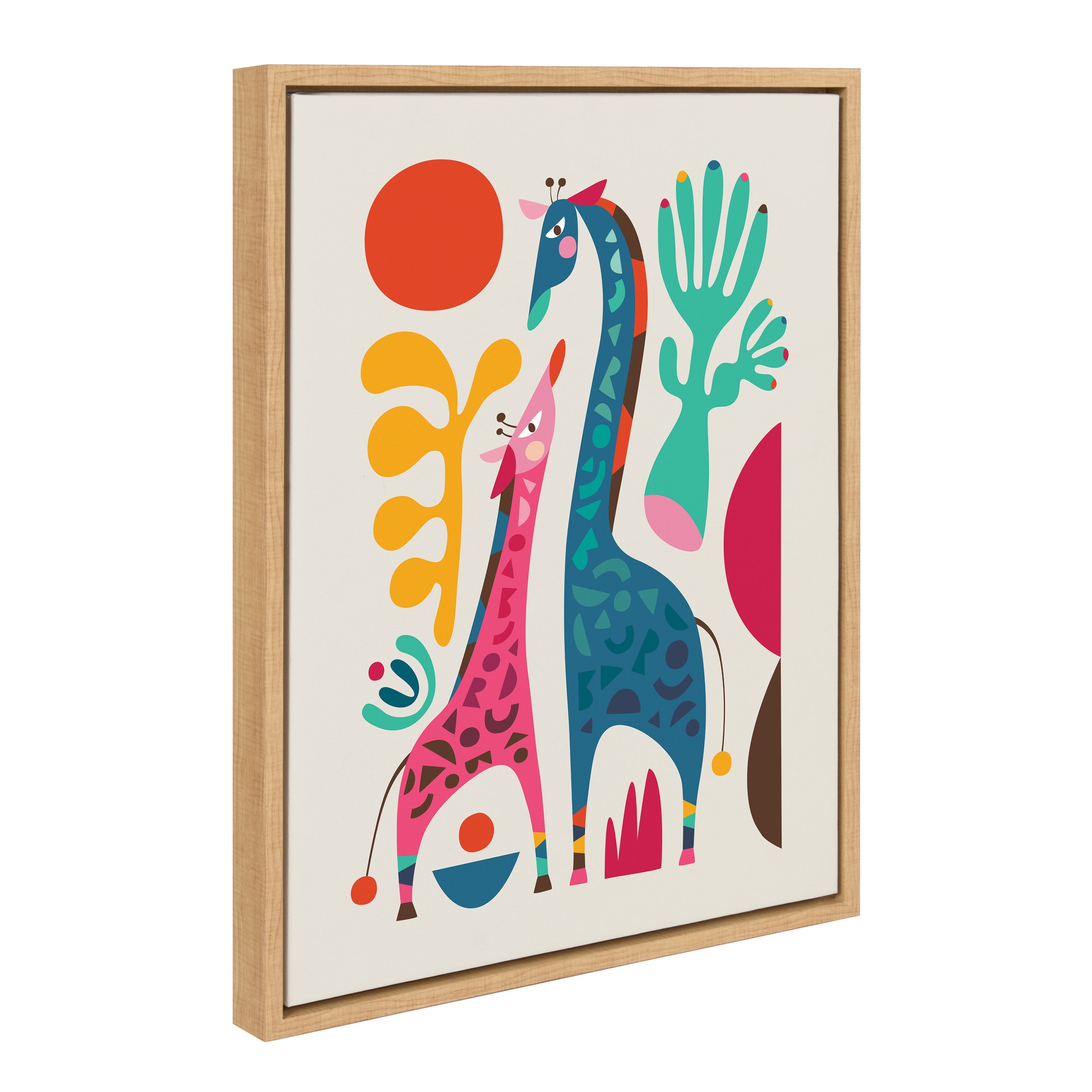Sylvie Giraffe Love Framed Canvas by kateandlaurel - product image 18 for Resin Society