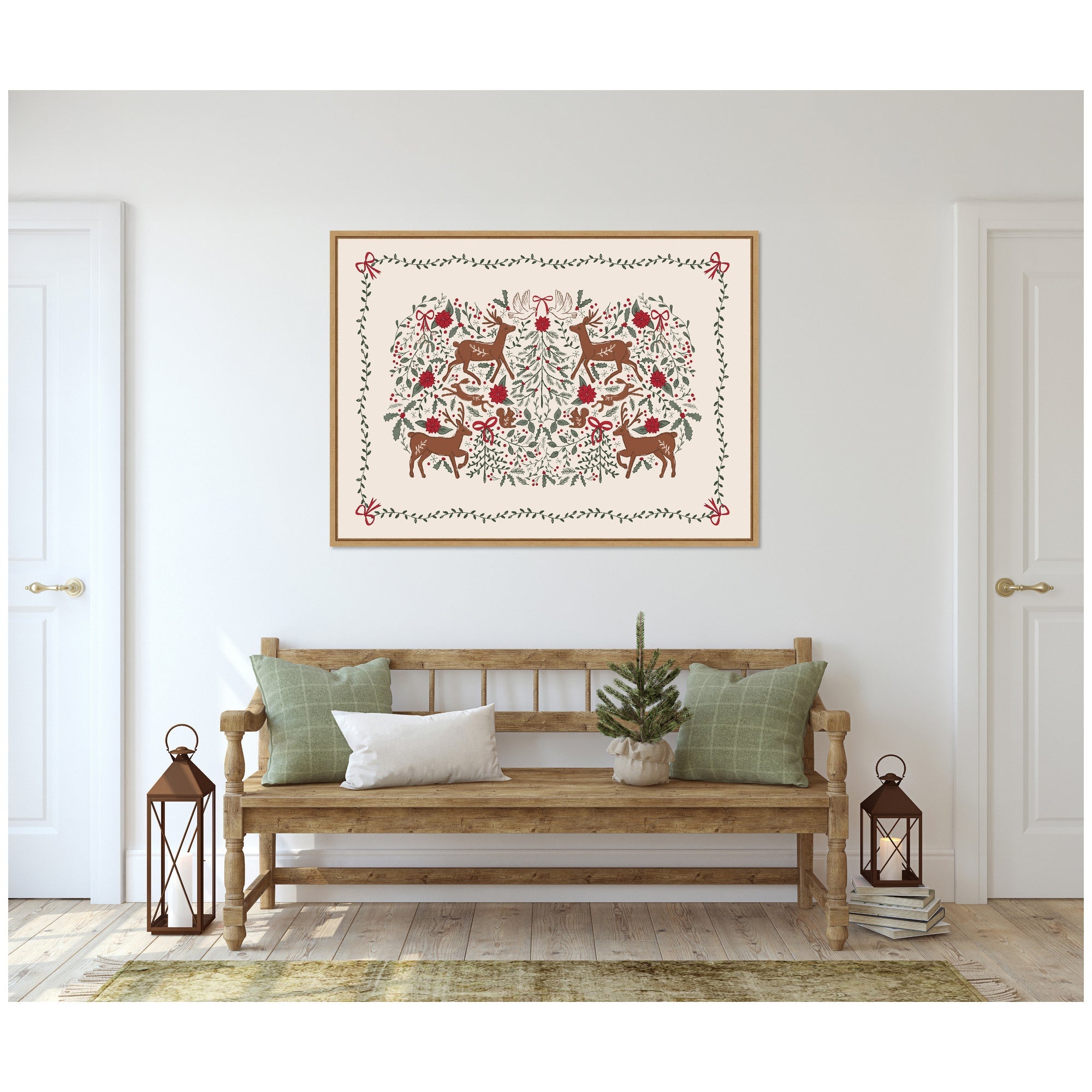 Sylvie Framed Canvas The Winter Woods by Vicky Yorke