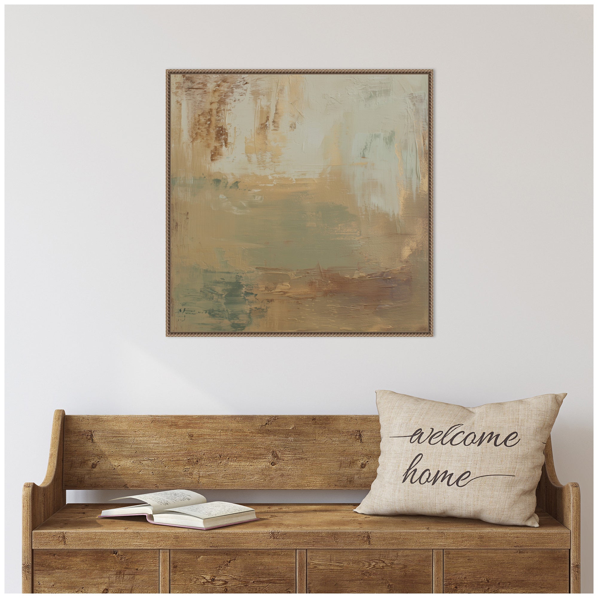 Sage Horizon No.
3 by Amy Lighthall Framed Canvas Wall Art Print