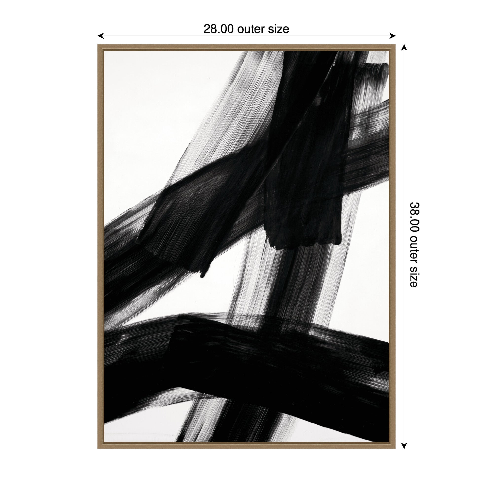 Black Mark No.
3 by Amy Lighthall Framed Canvas Wall Art Print