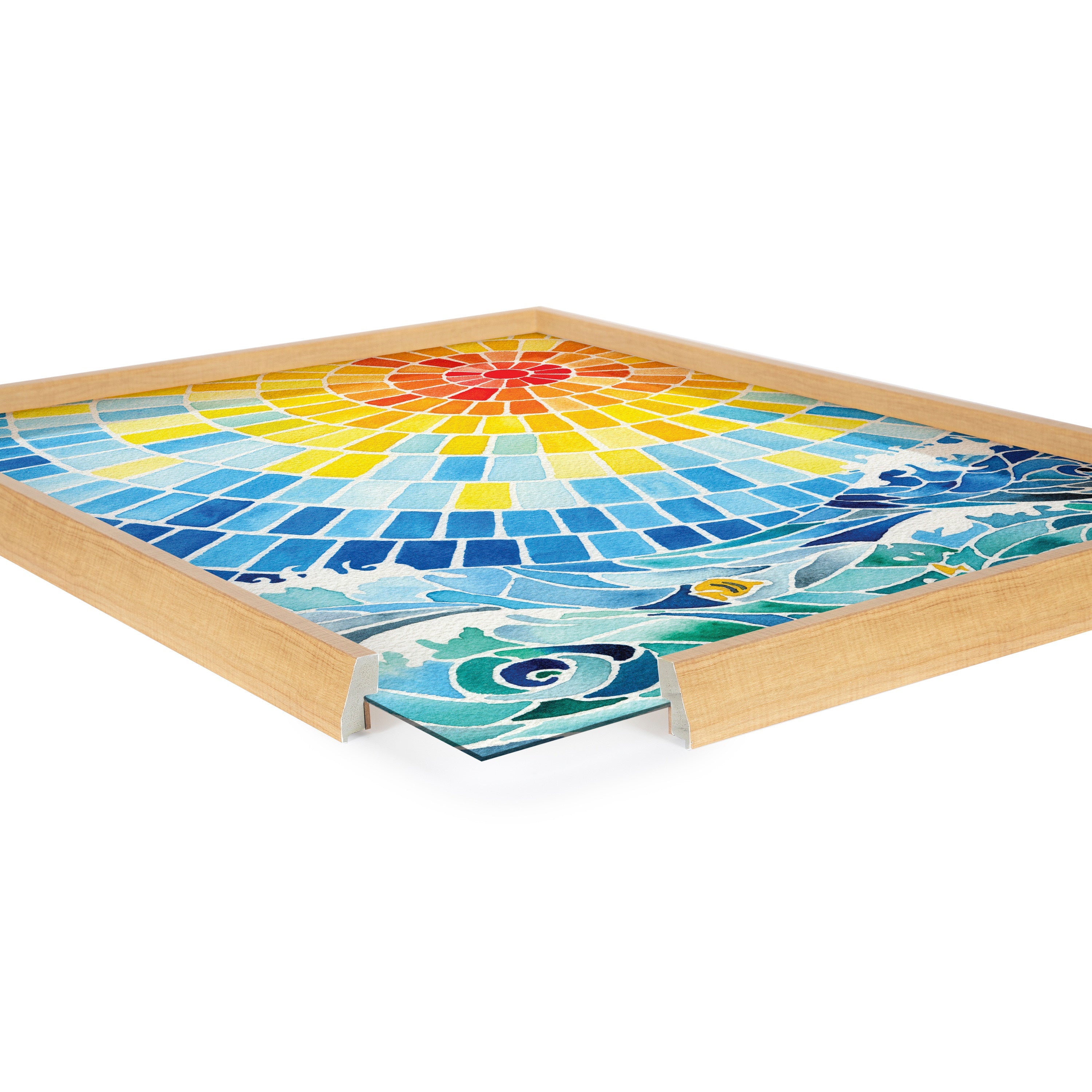 Blake Under the Hawaiian Sun Framed Printed Glass by kateandlaurel - product image 14 for Resin Society