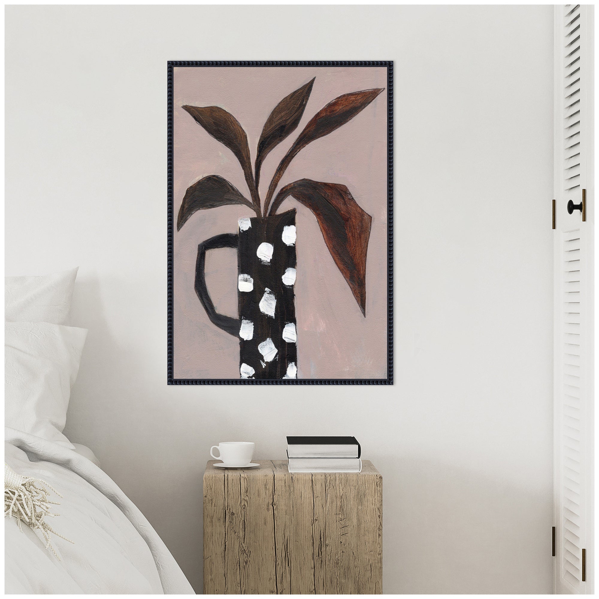 Sylvie Beaded Spotlight on Nature Framed Canvas by Nikita Jariwala