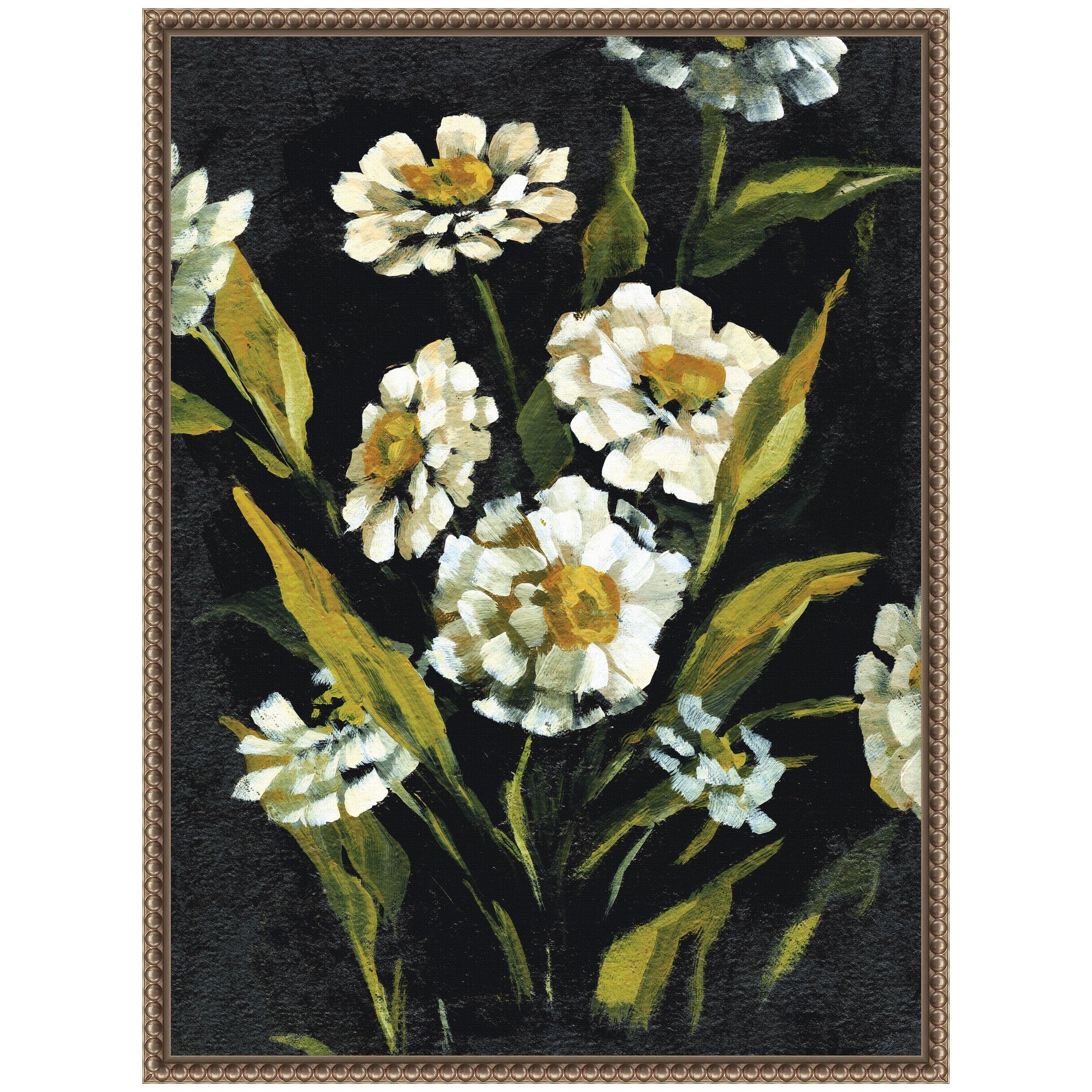 Sylvie Moody Floral 1 Framed Canvas by Annie Quigley