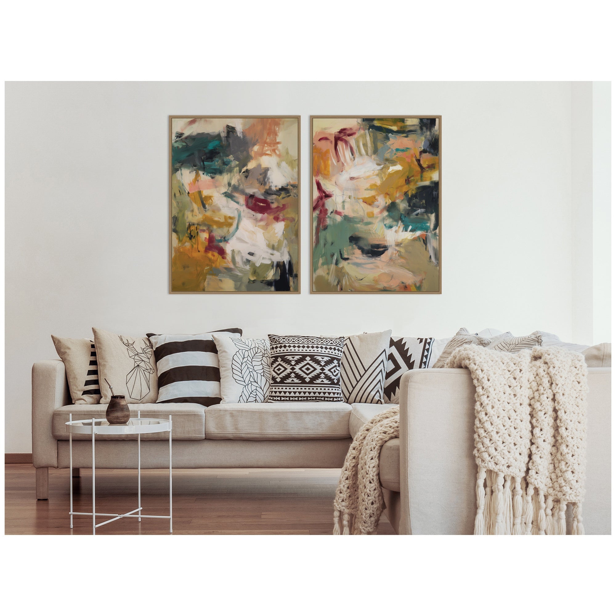 Painted Storm No.
1 & No.
2 2 Piece Framed Canvas Wall Art Set by Amy Lighthall