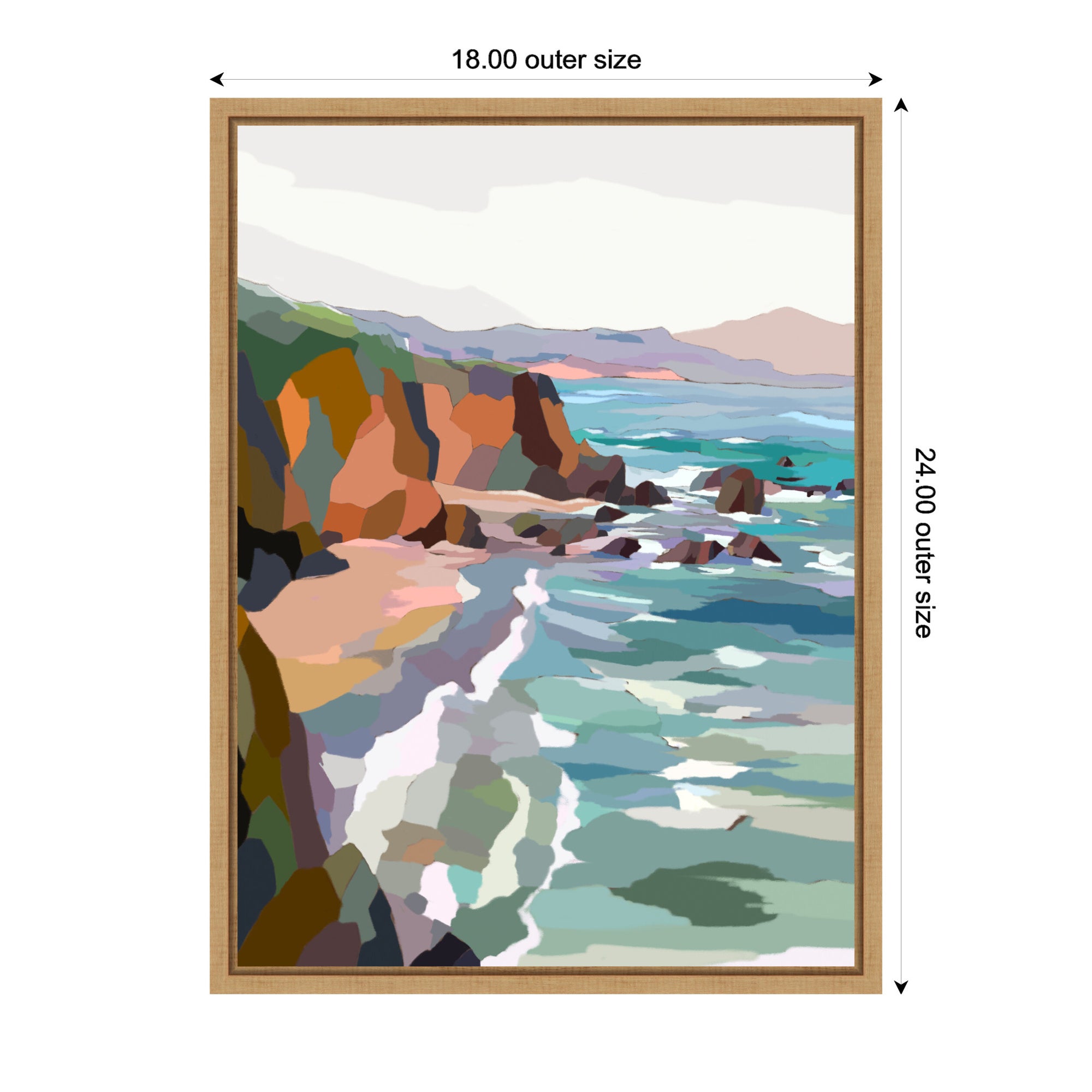 Sylvie Pho Beach Framed Canvas by Nikita Jariwala