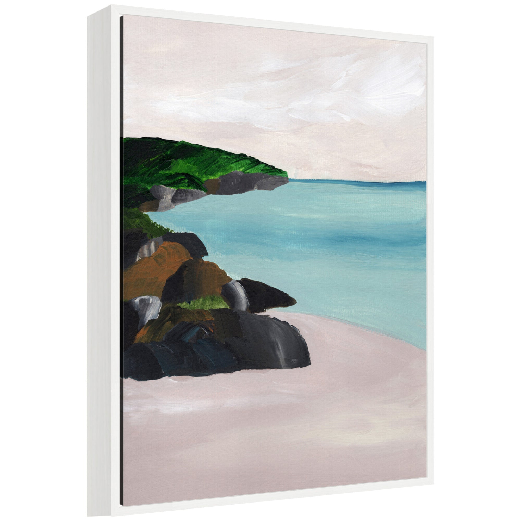 Sylvie Seascape Framed Canvas by Nikita Jariwala