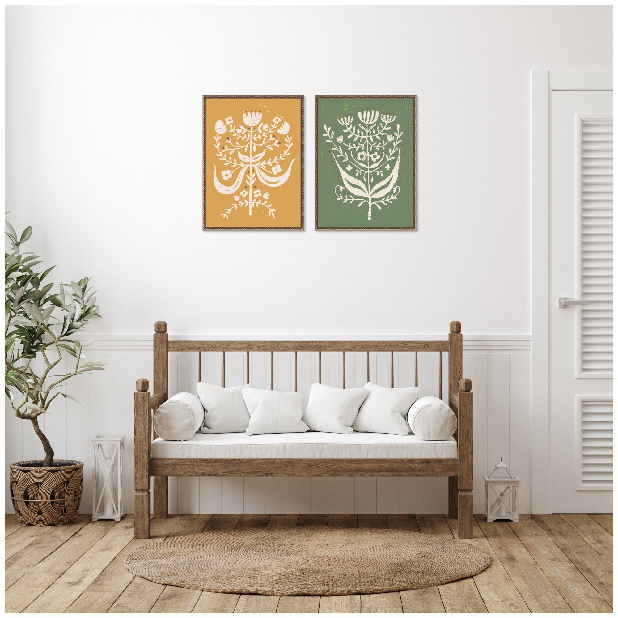 Bungalow Charm 2 Piece Framed Canvas Wall Art Set by Vicky Yorke