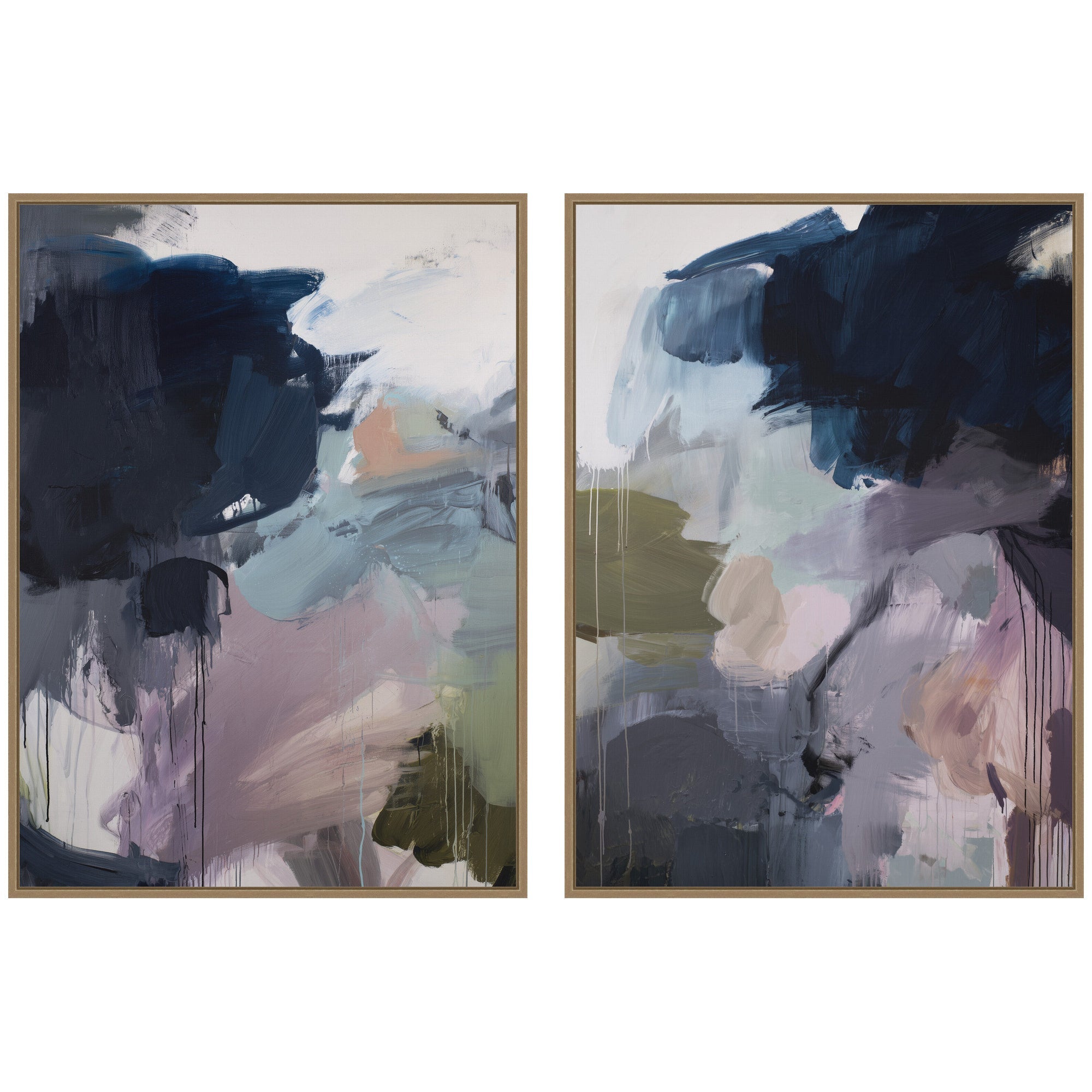 Under the Sky No.
1 & No.
2 2 Piece Framed Canvas Wall Art Set by Amy Lighthall