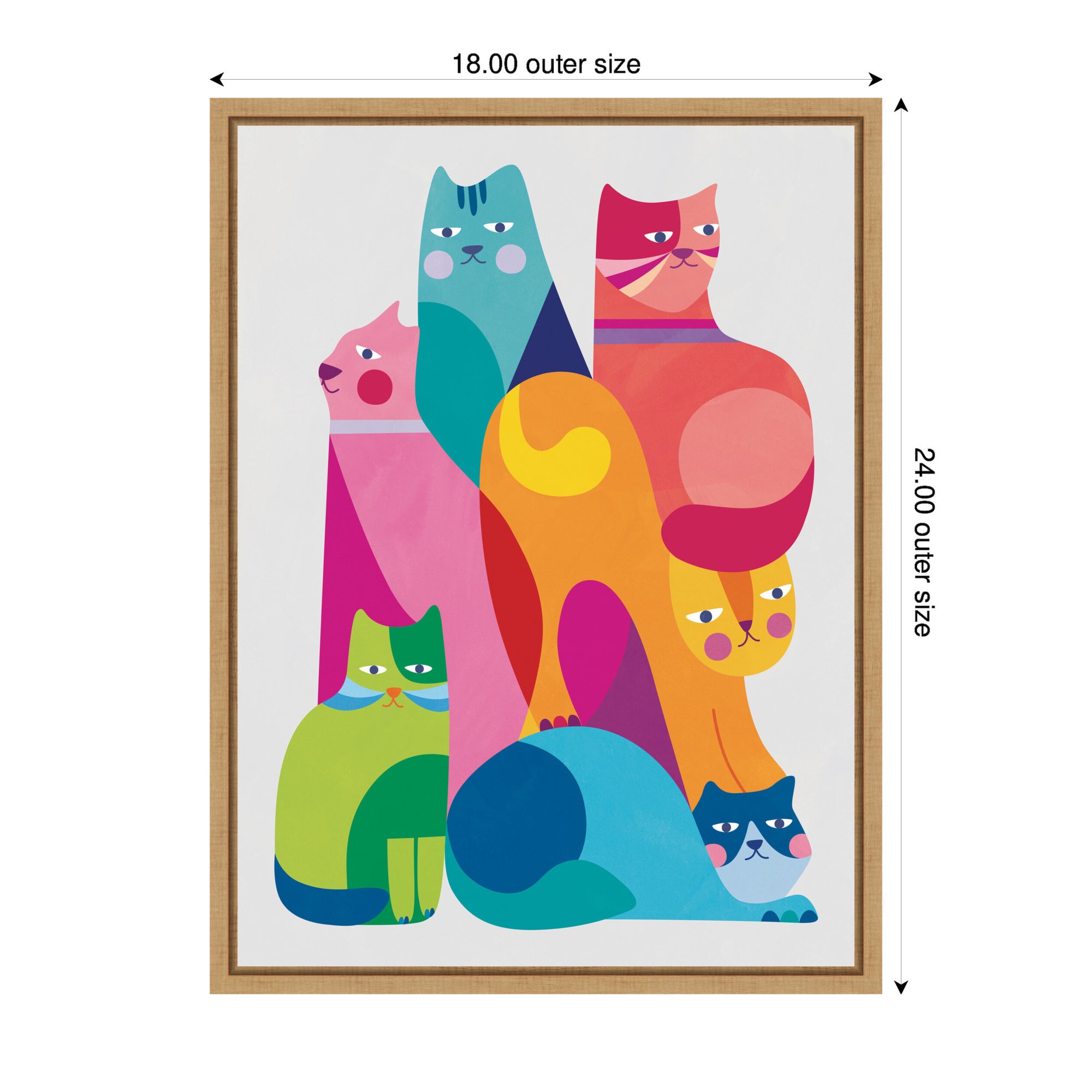 Modern Abstract Cats