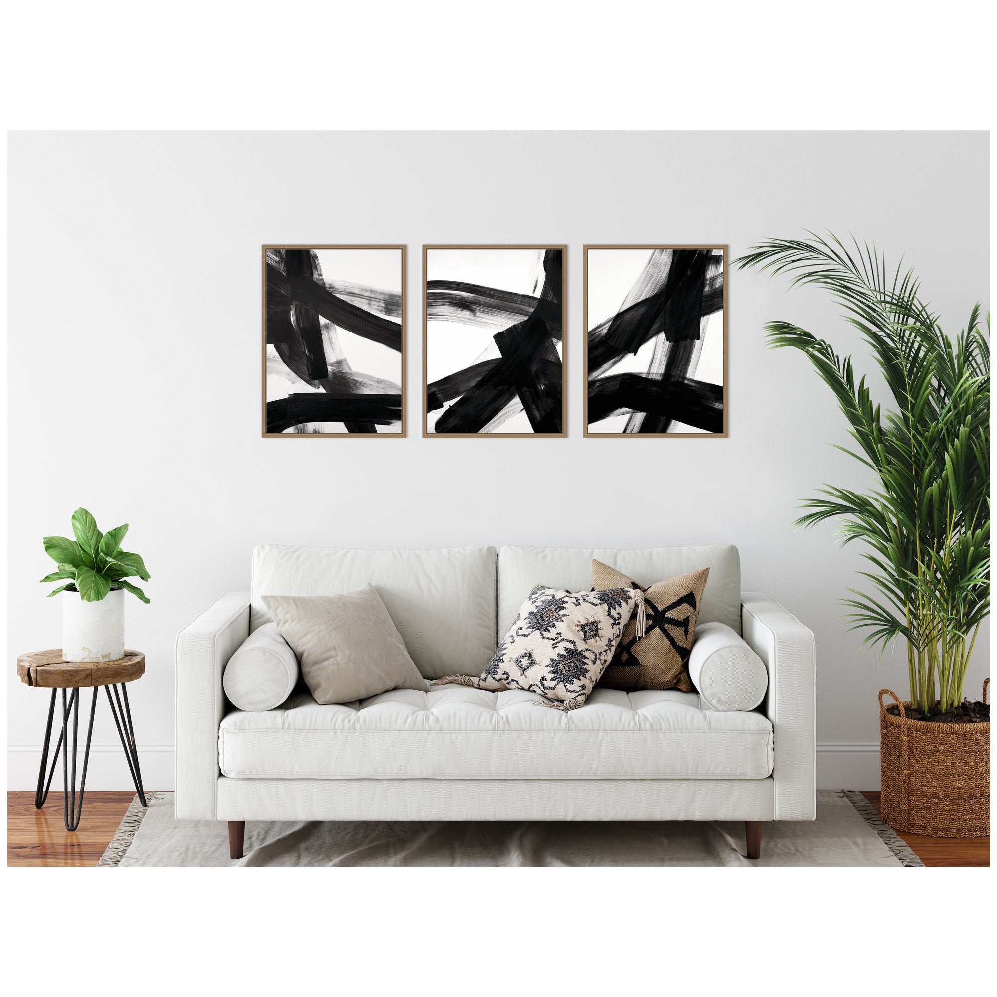 Black Mark No.
1, No.
2, & No.
3 3 Piece Framed Canvas Wall Art Set by Amy Lighthall