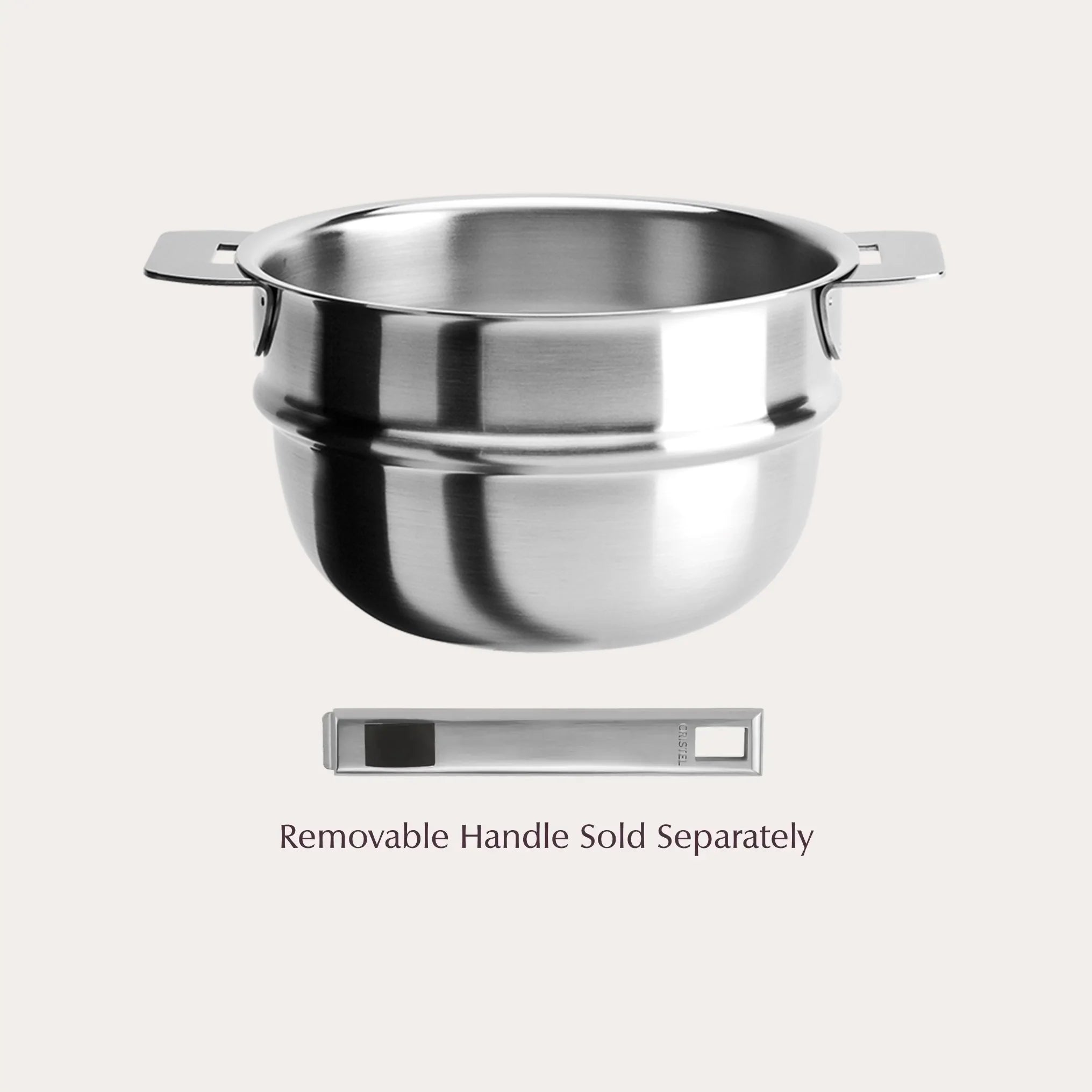 CRISTEL USA Bain-Marie Insert stainless steel cookware with brushed finish